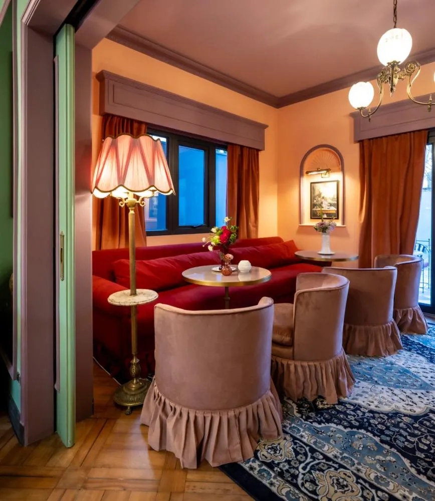 Living room in Casa Cecilia Santiago