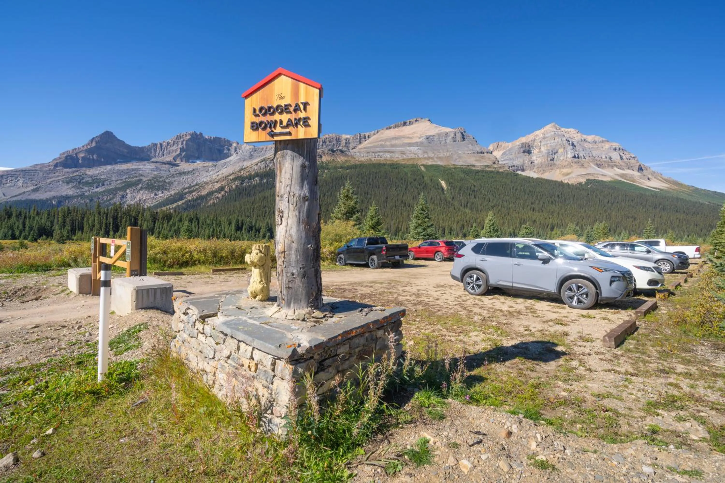 Parking in The Lodge at Bow Lake