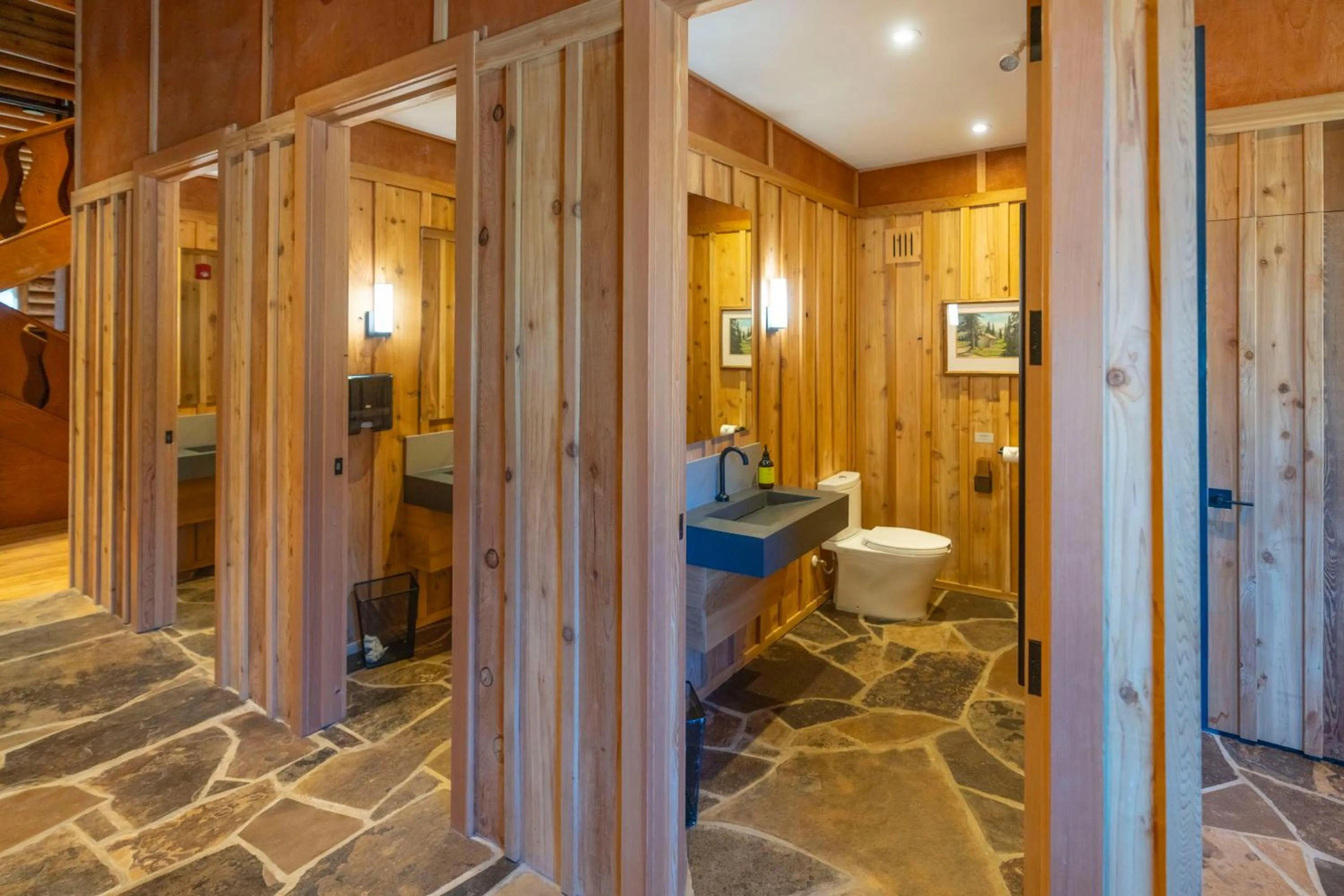 Bathroom in The Lodge at Bow Lake