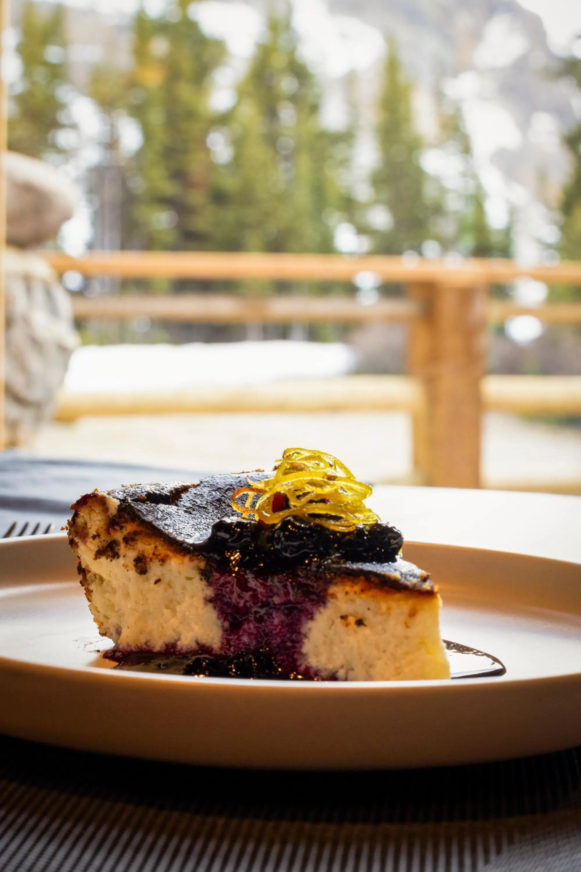 Food close-up in The Lodge at Bow Lake