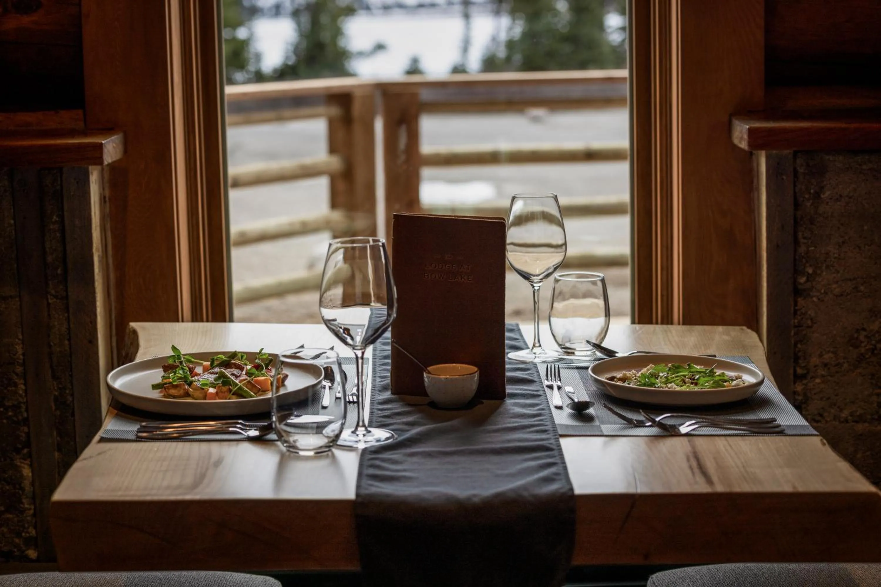 Food close-up in The Lodge at Bow Lake
