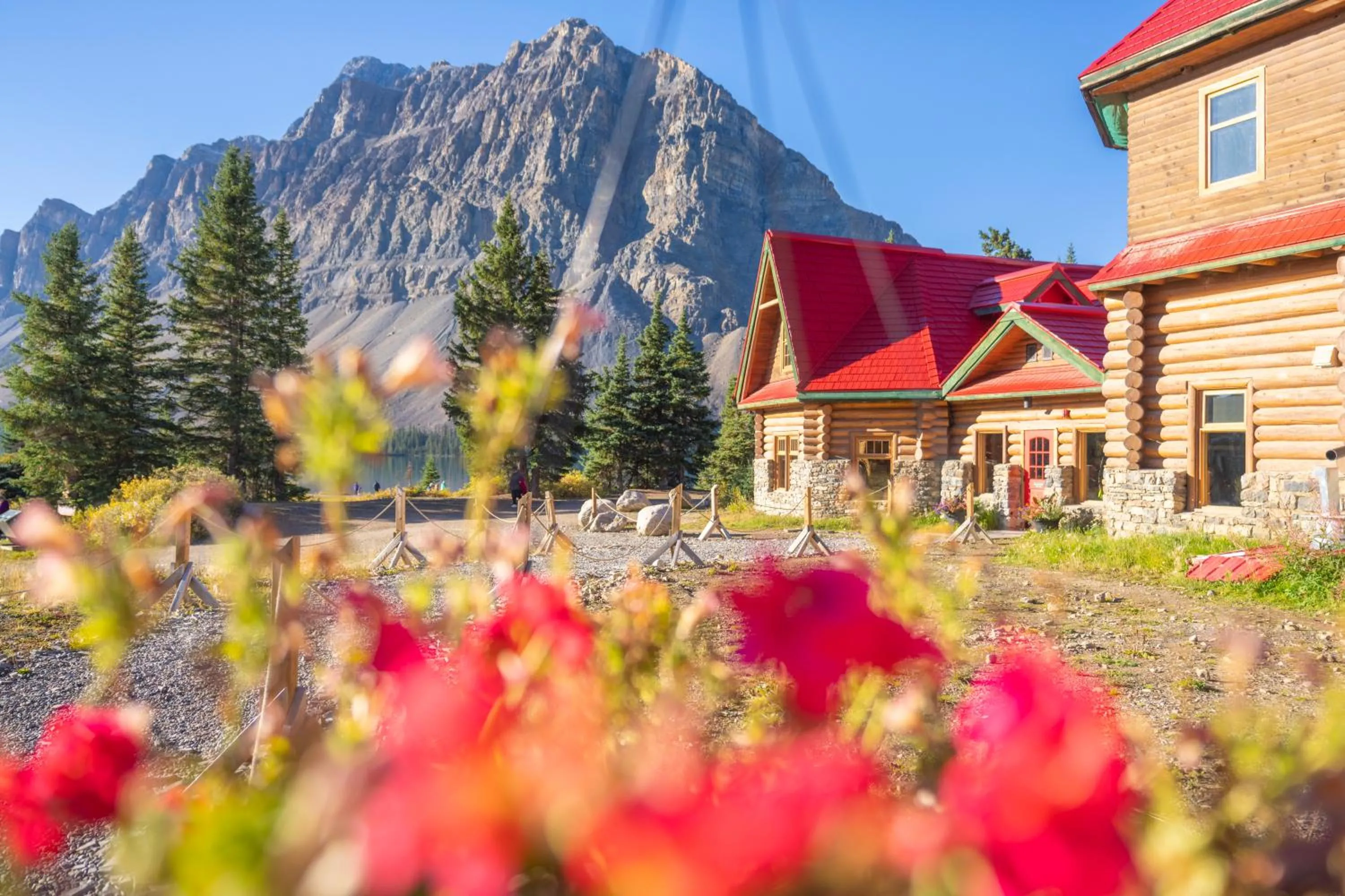 Facade/entrance in The Lodge at Bow Lake