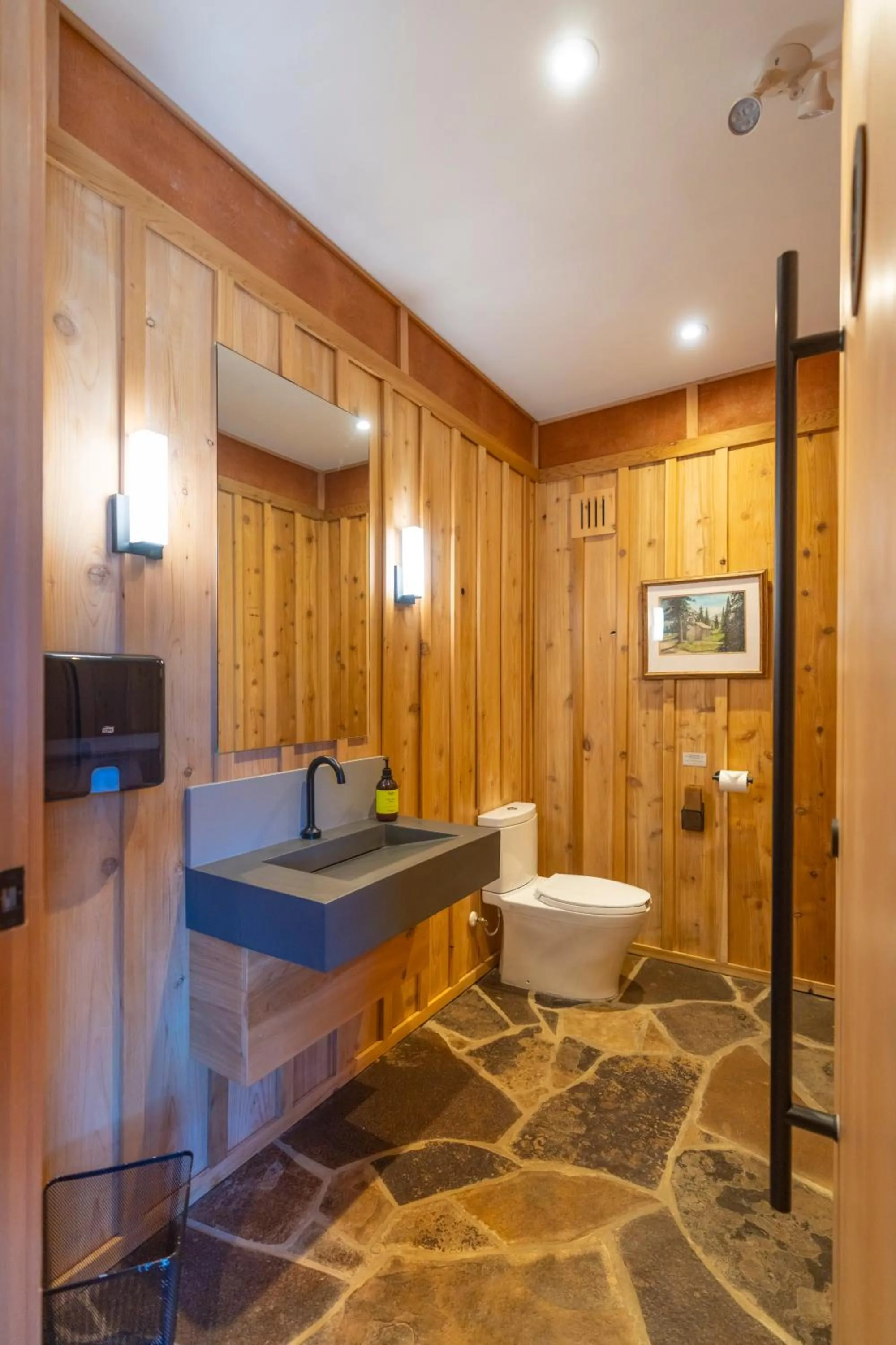 Bathroom in The Lodge at Bow Lake