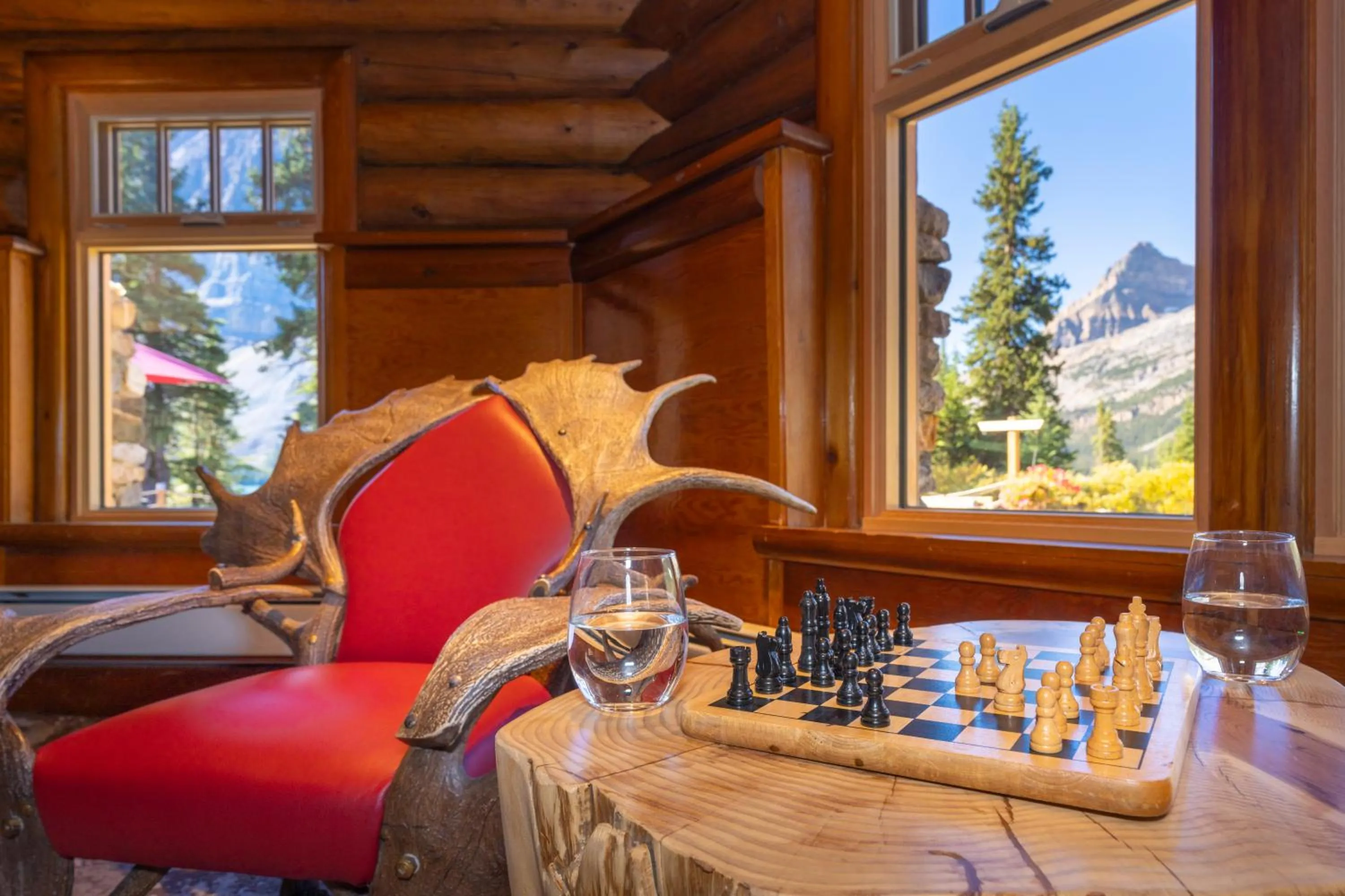Library in The Lodge at Bow Lake