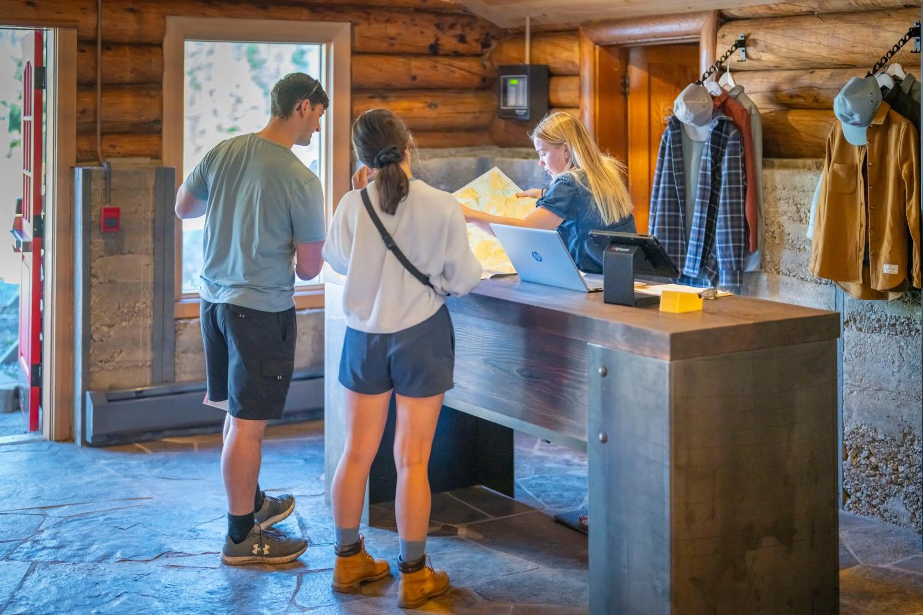 Lobby or reception in The Lodge at Bow Lake