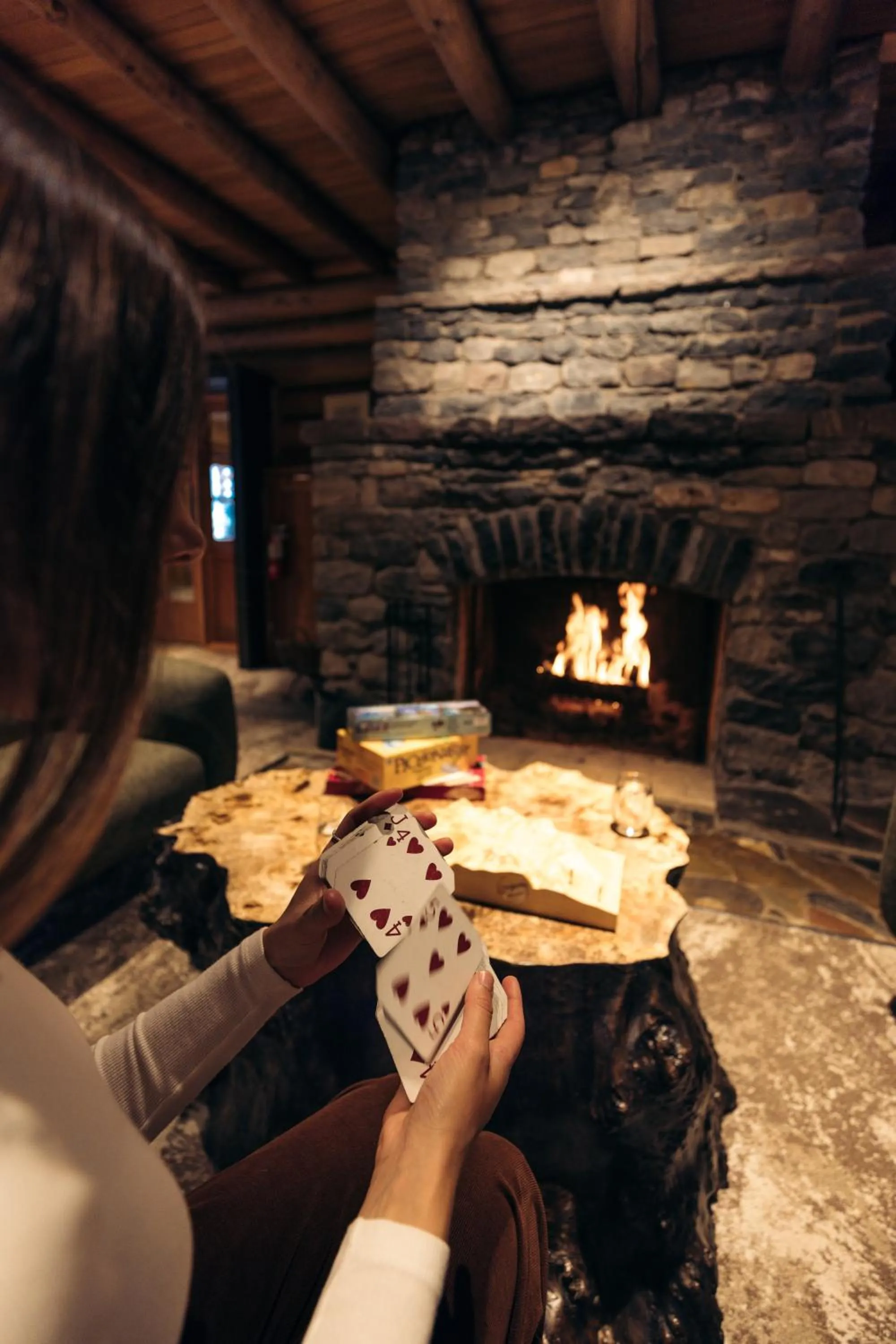 People in The Lodge at Bow Lake