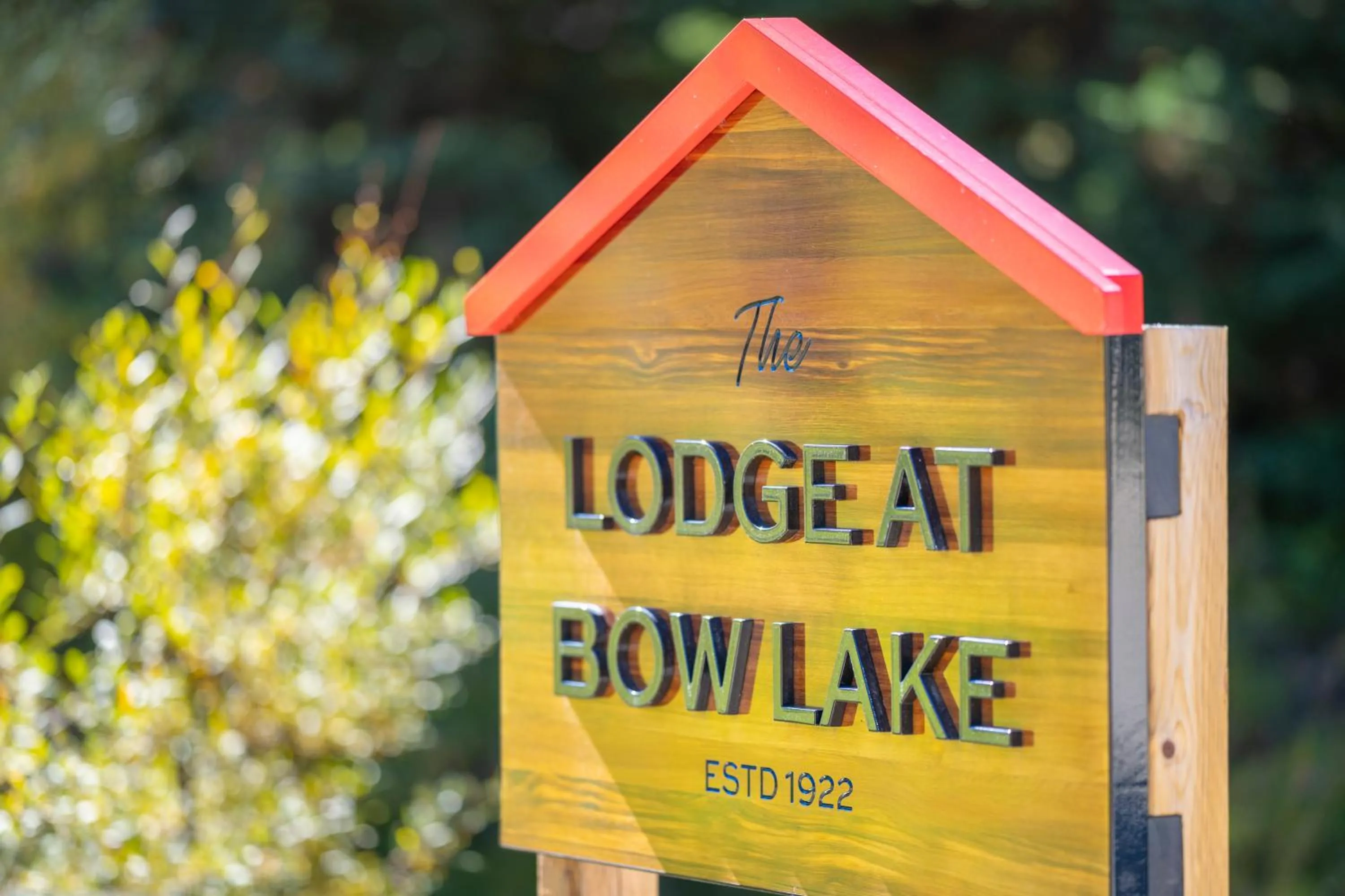 Logo/Certificate/Sign in The Lodge at Bow Lake