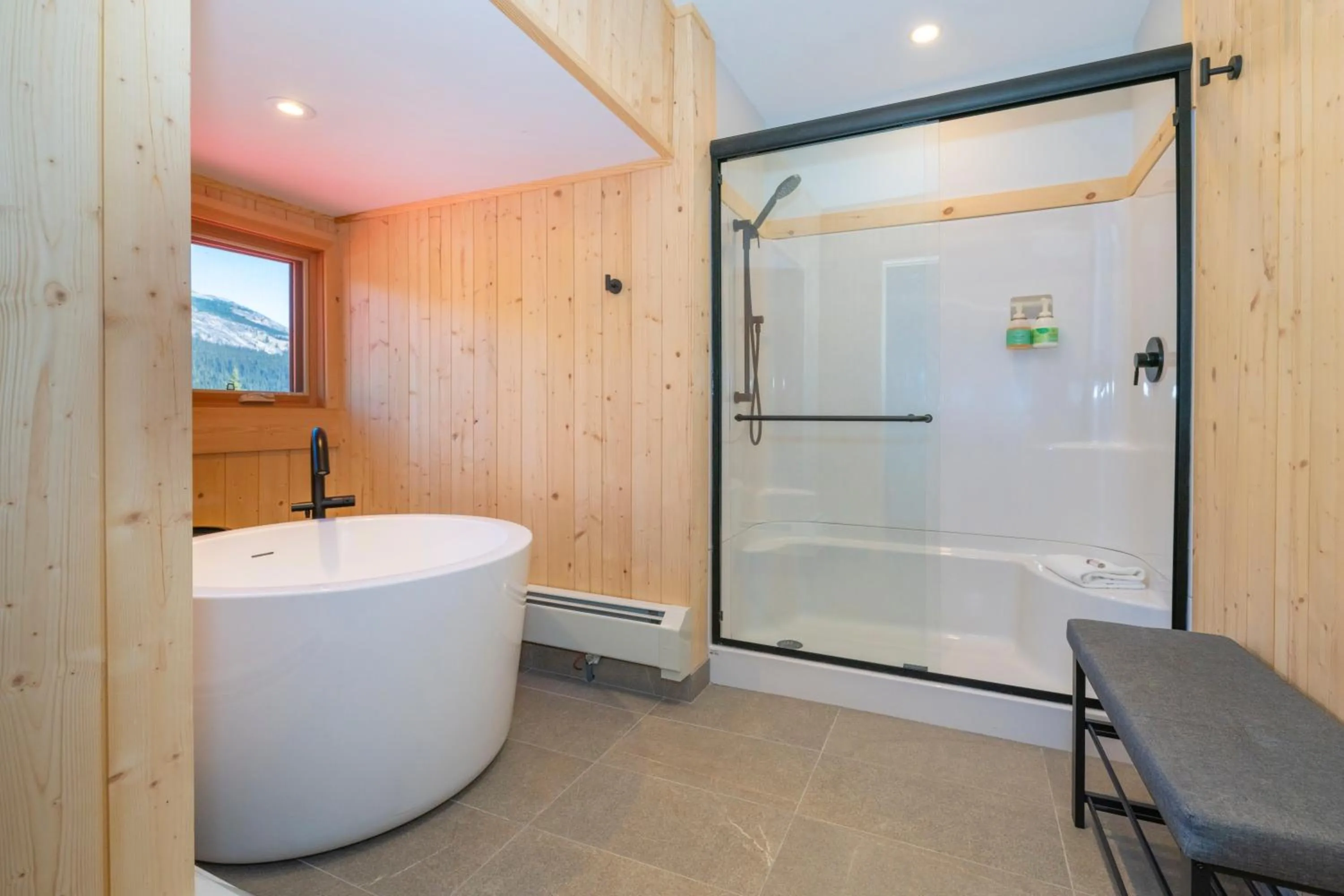 Bathroom in The Lodge at Bow Lake