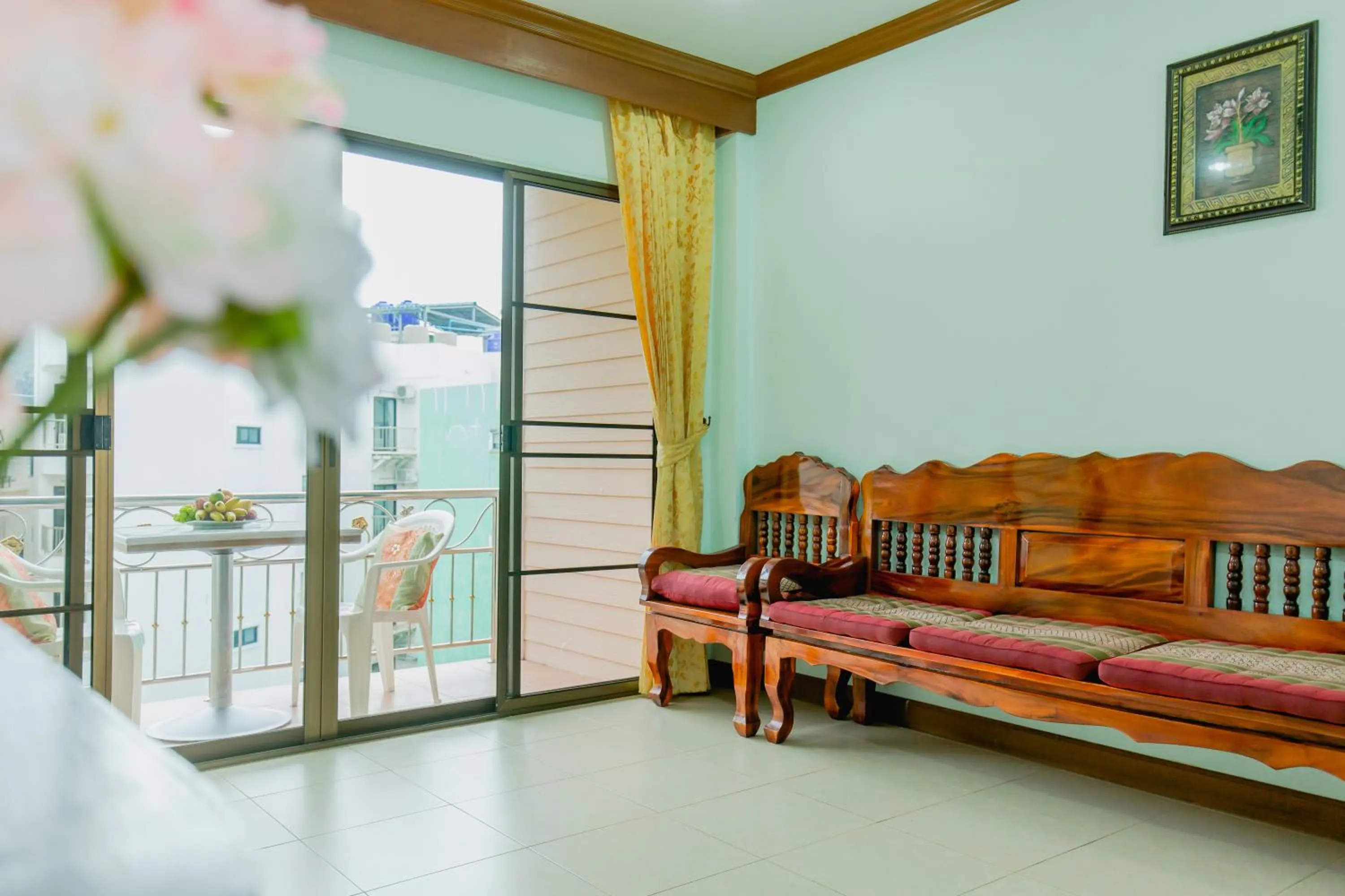 Seating area in RK Guesthouse