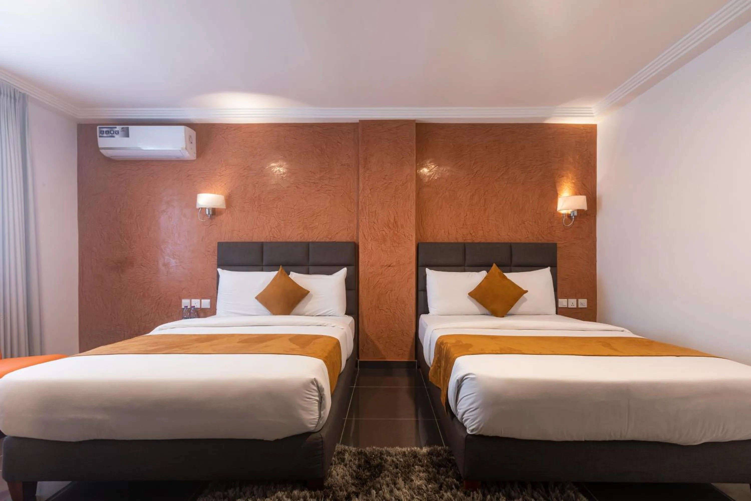 Bed in Airport View Hotel