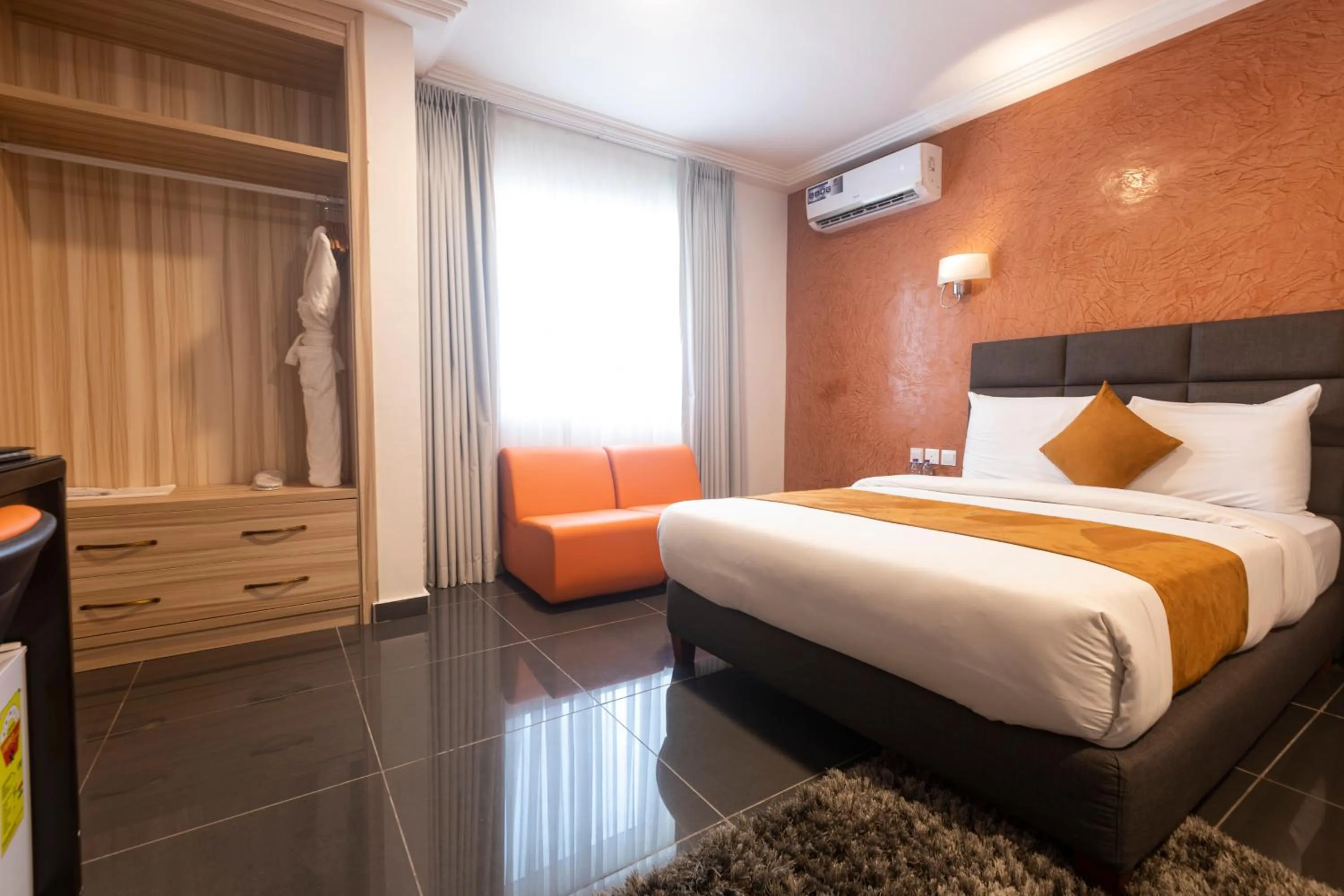 Bed in Airport View Hotel