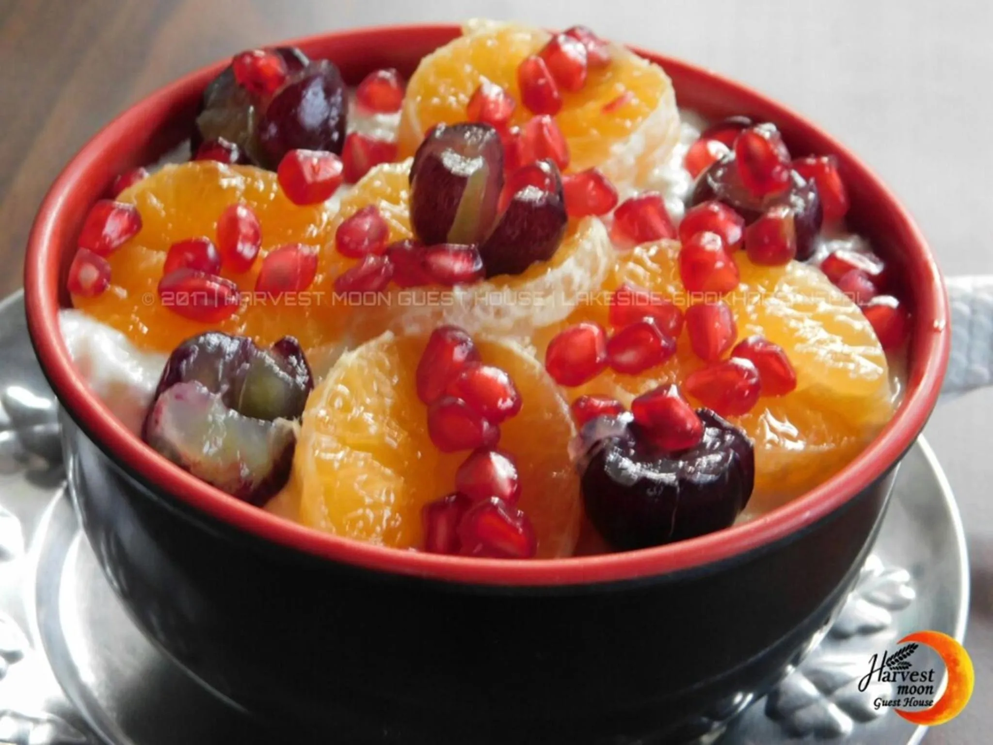 Asian breakfast in Harvest Moon Guest House