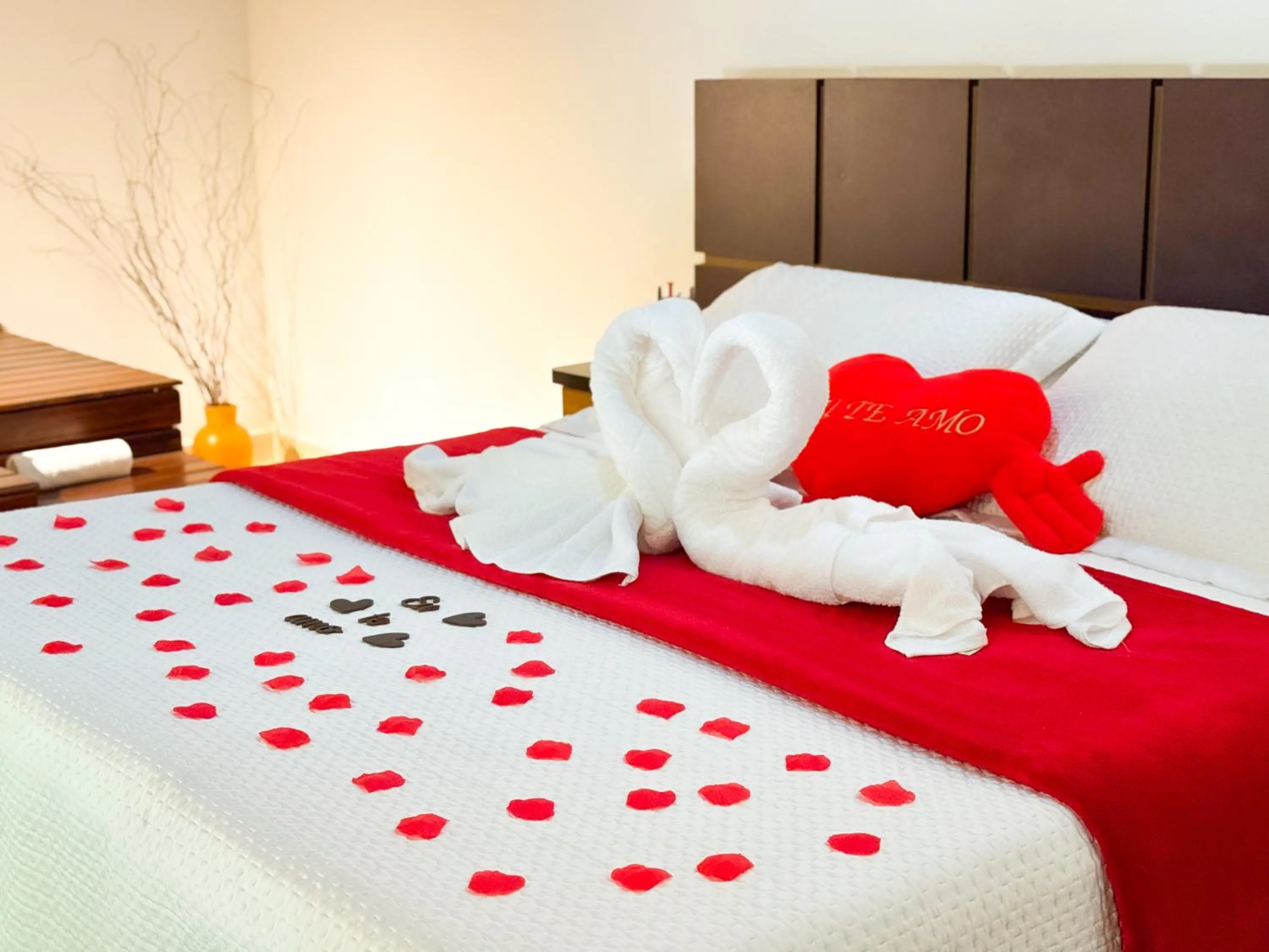 Bed in Pousada Flor de Ipe