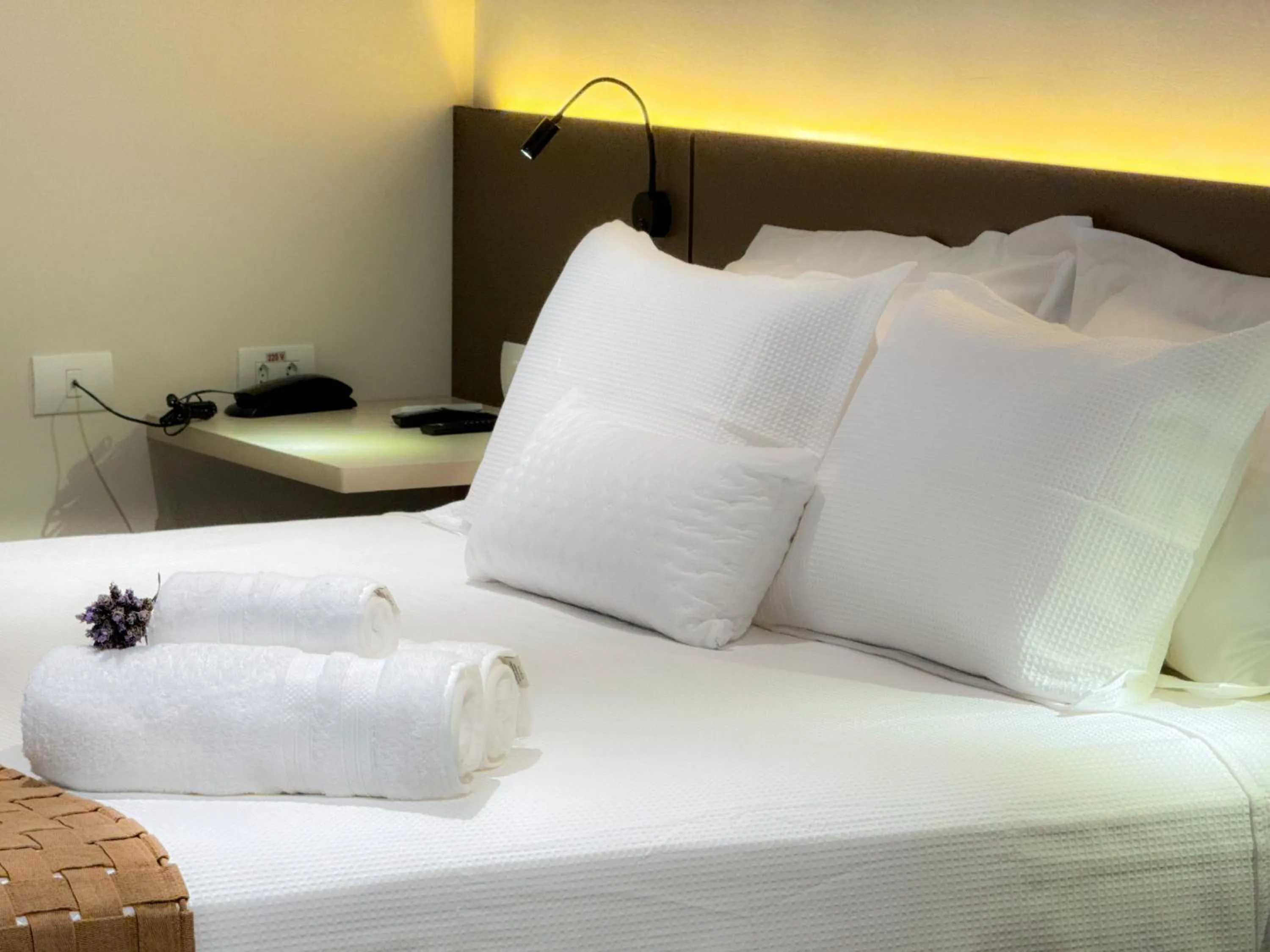 Bed in Pousada Flor de Ipe