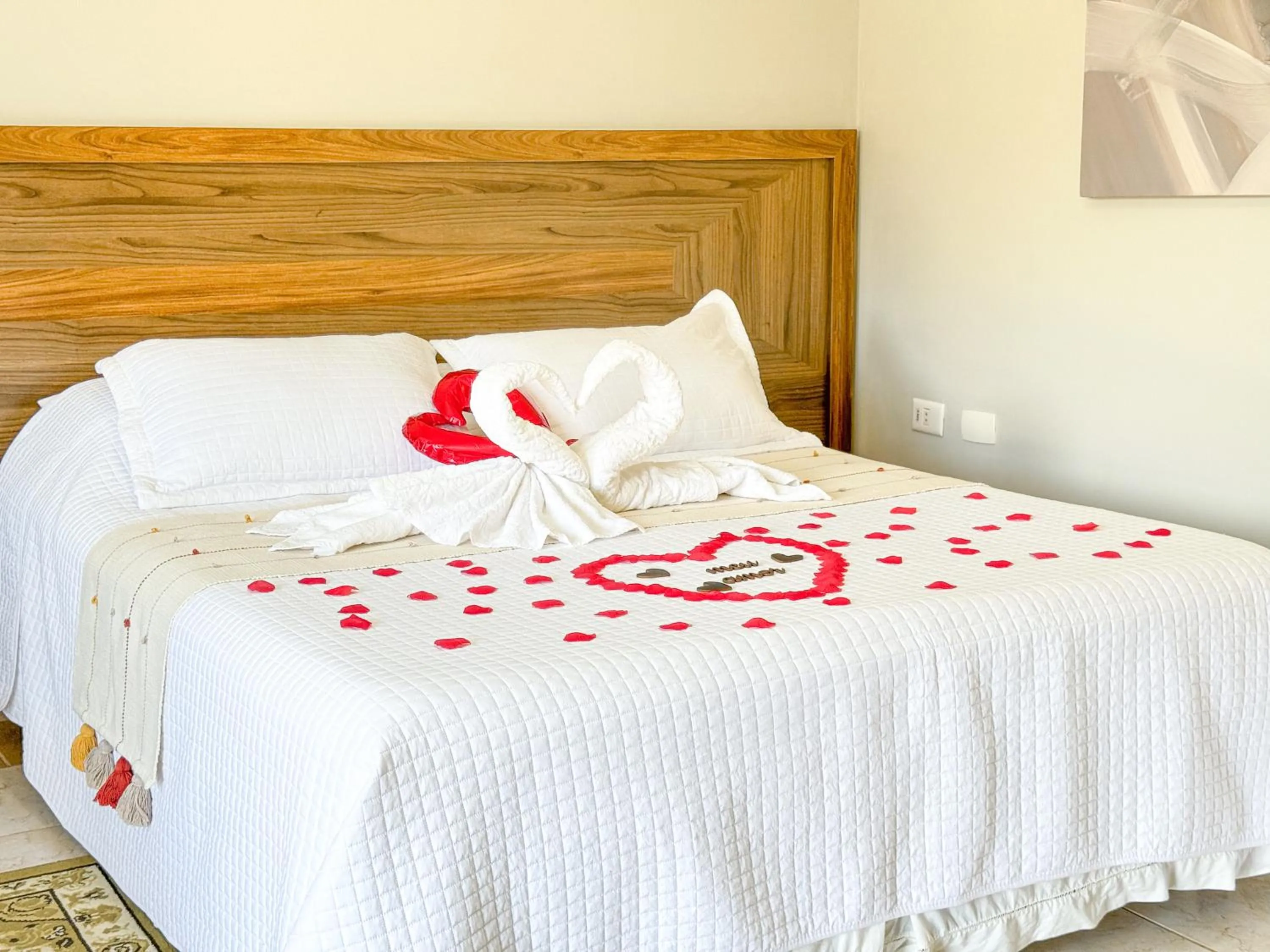Bed in Pousada Flor de Ipe