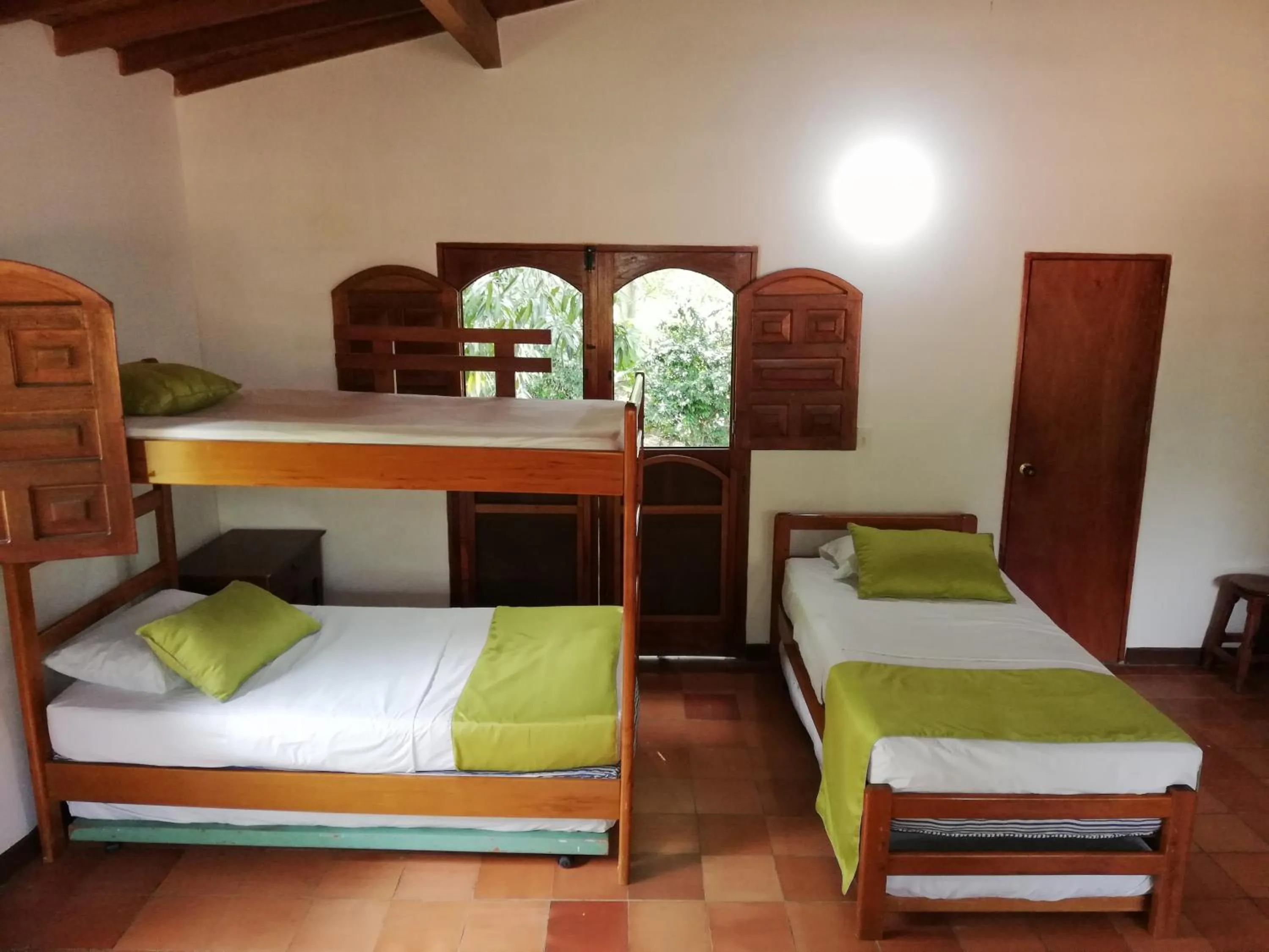 Bed in Finca Hotel La Estancia