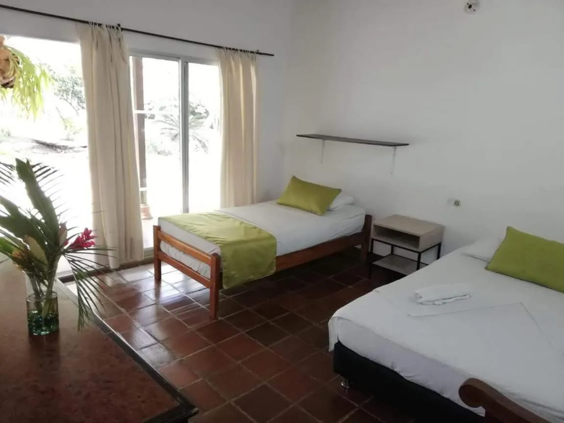 Bed in Finca Hotel La Estancia