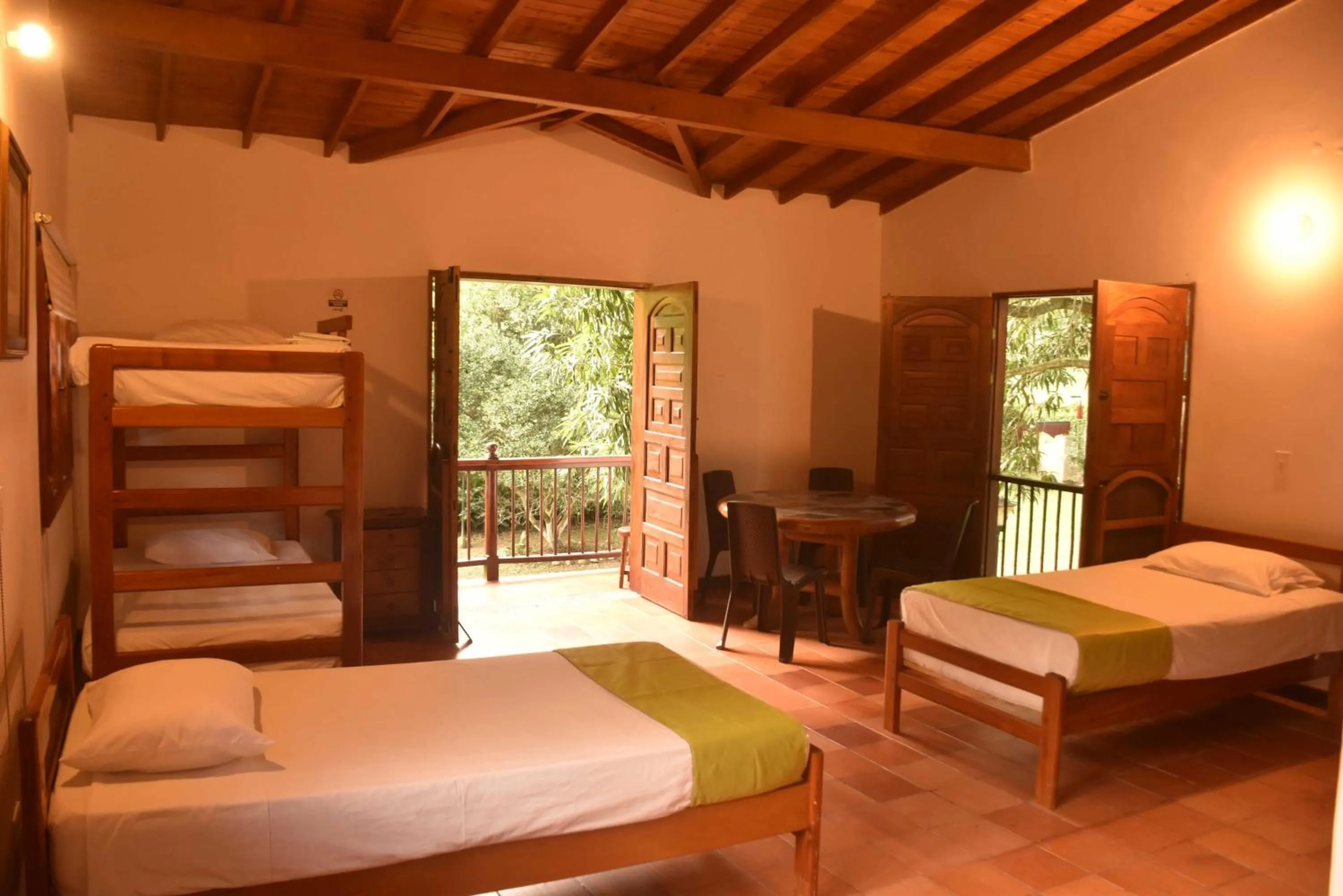 Bed in Finca Hotel La Estancia