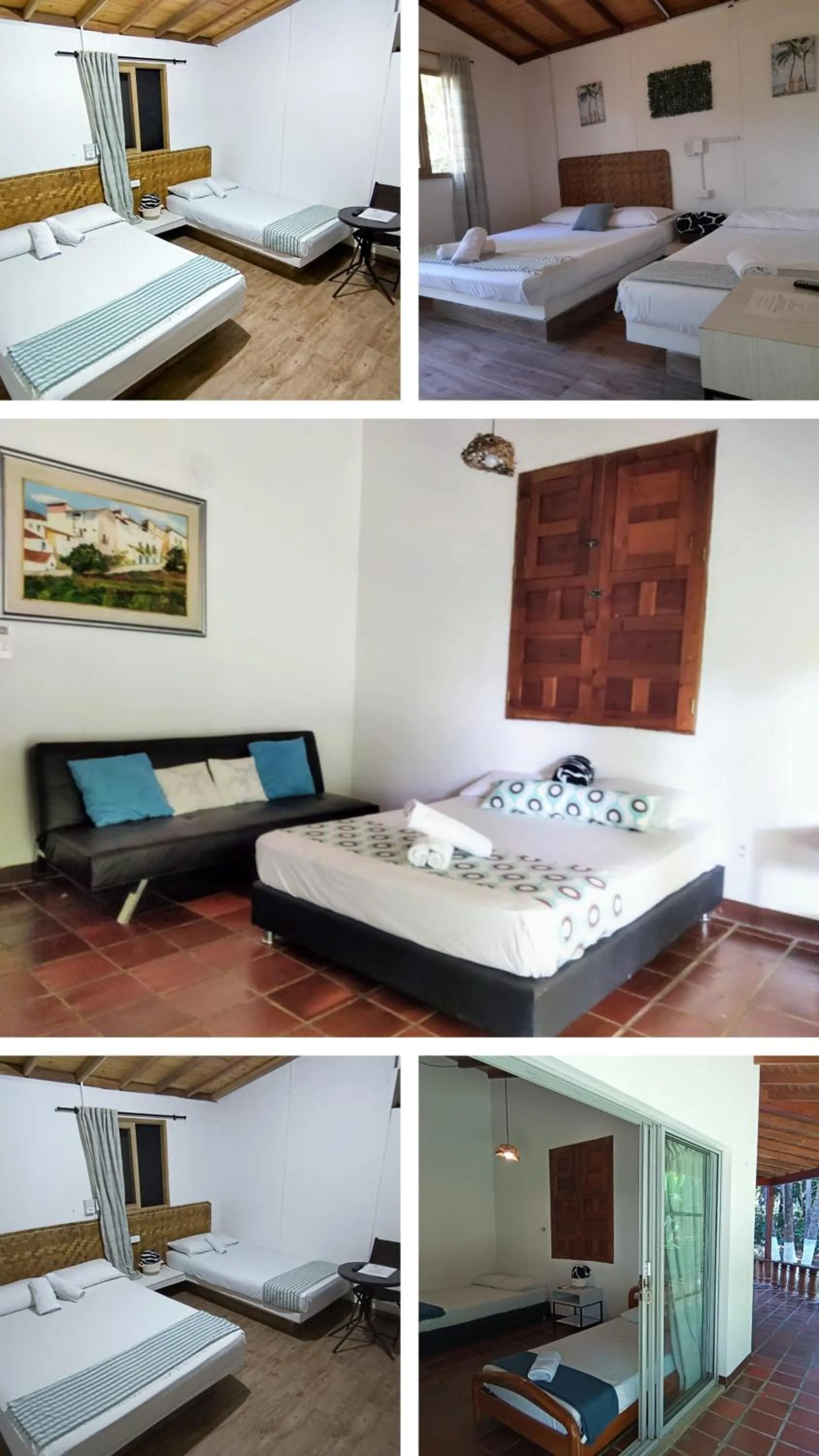 Bed in Finca Hotel La Estancia