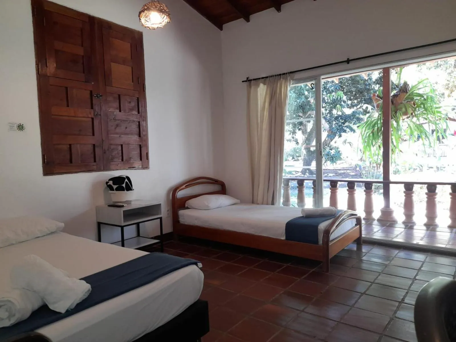 Bed in Finca Hotel La Estancia