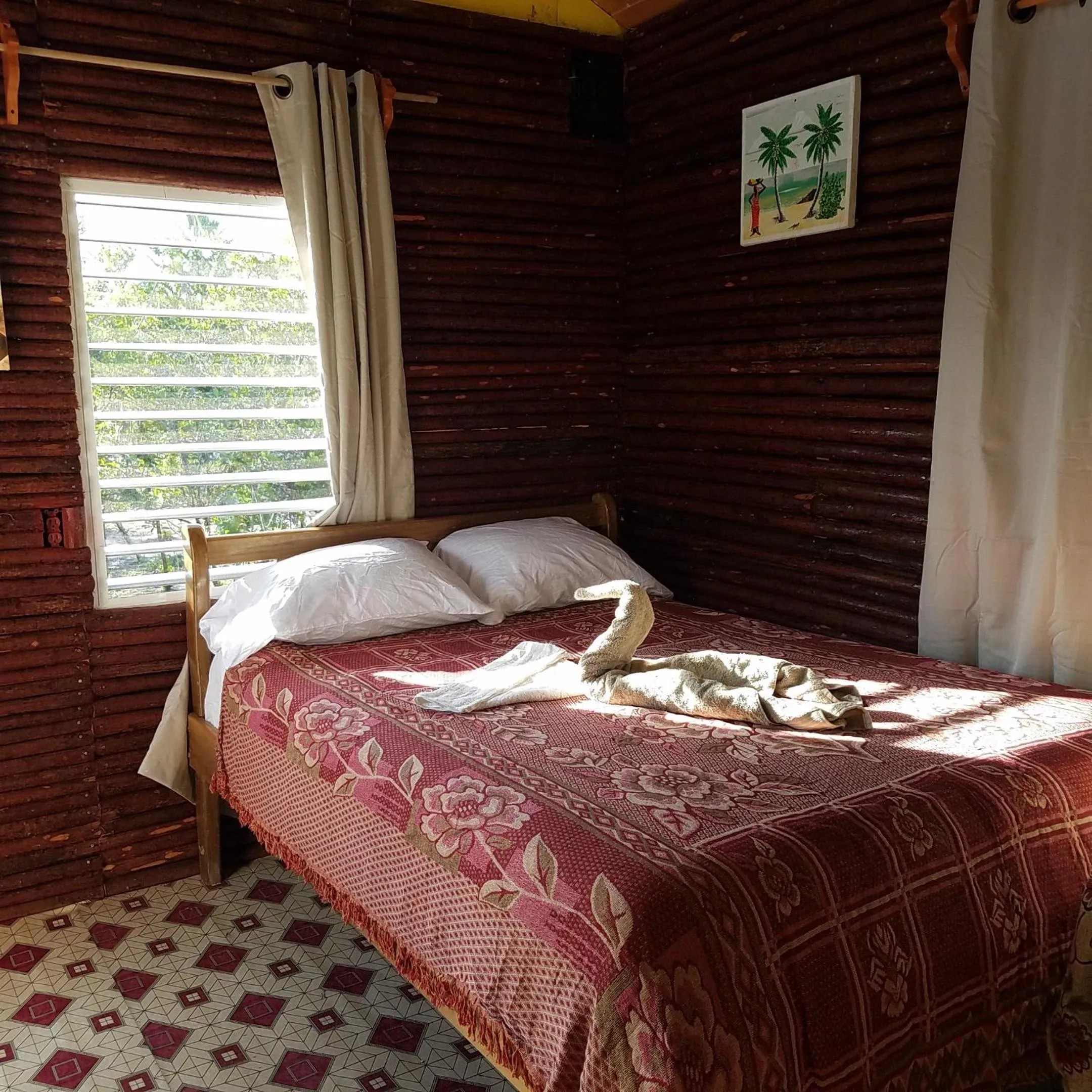 Bed in Palmento Grove Garifuna Eco-Cultural & Healing Institute