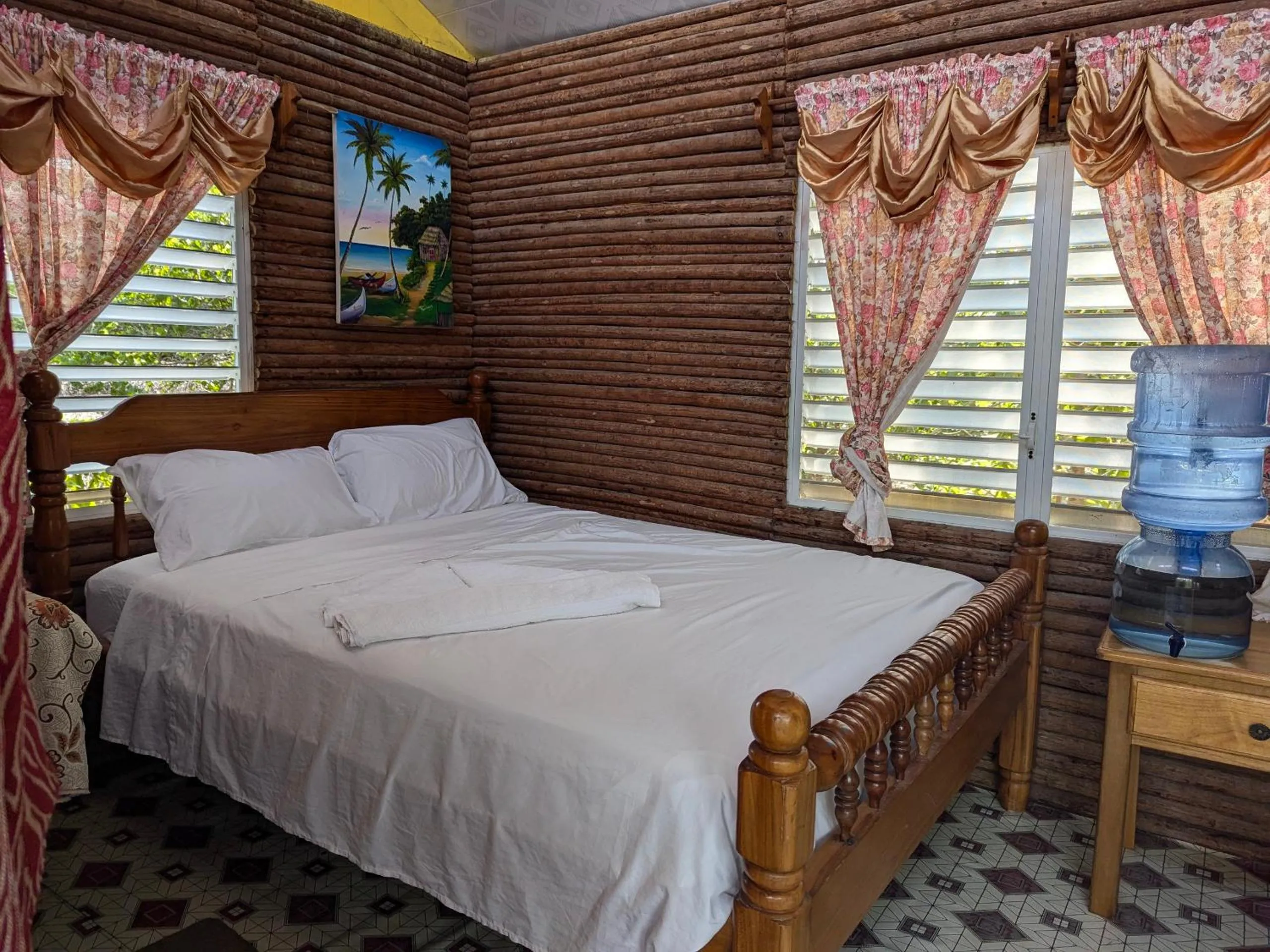 Bed in Palmento Grove Garifuna Eco-Cultural & Healing Institute