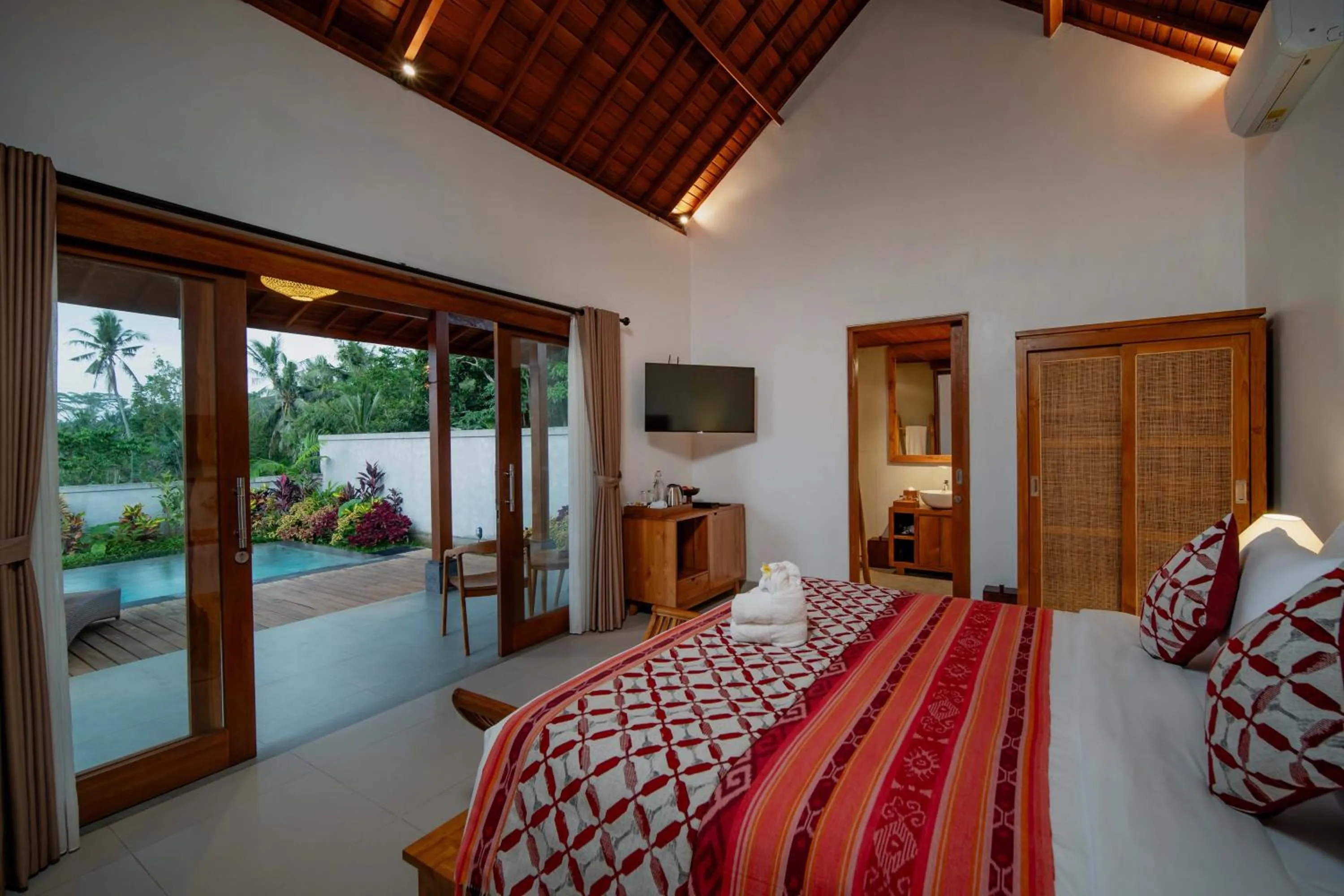 Balcony/Terrace, Bed in Sila Living Ubud