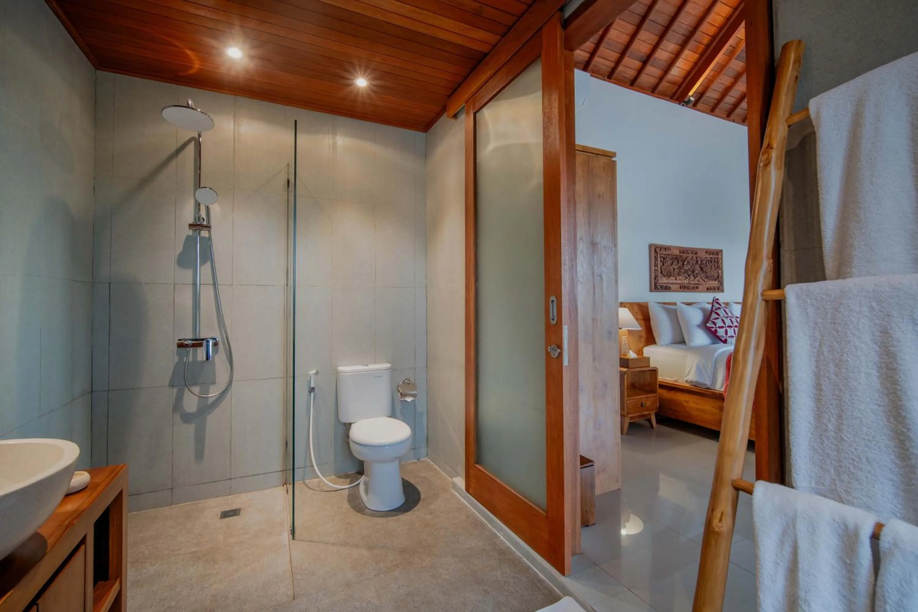 Bathroom, Bed in Sila Living Ubud