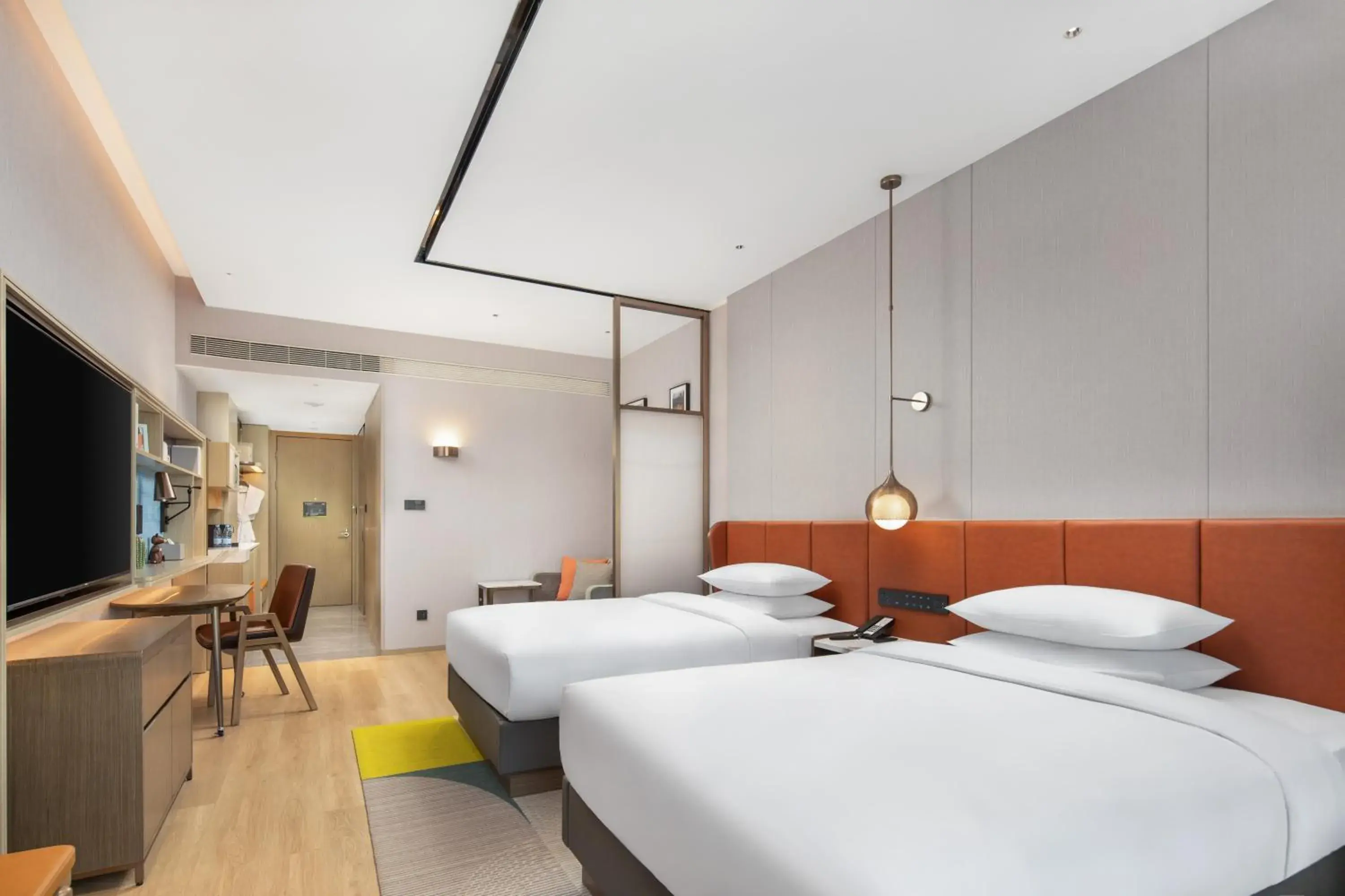 Photo of the whole room in Home2 by Hilton Xinjiang Kuche Photo of the whole room in Home2 by Hilton Xinjiang Kuche