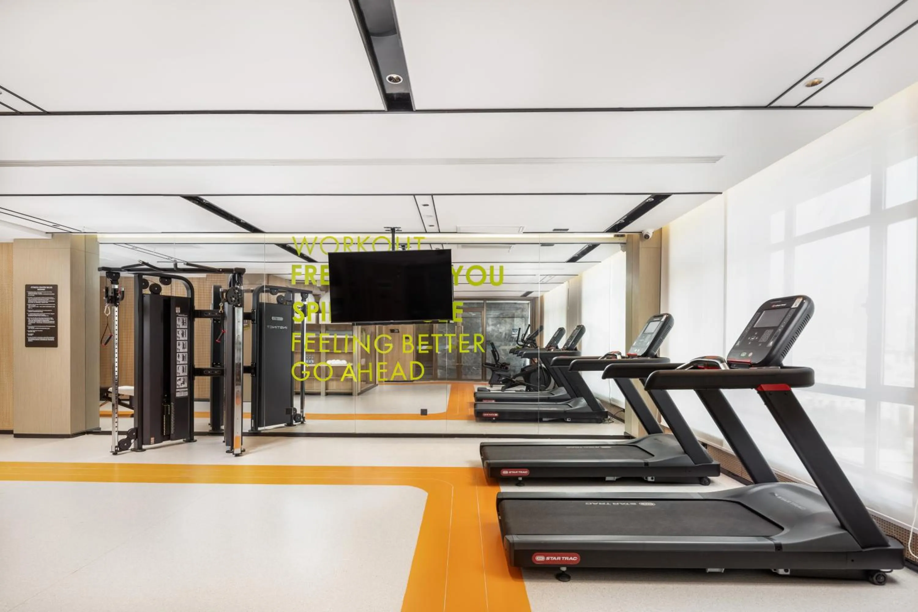 Fitness centre/facilities in Home2 by Hilton Xinjiang Kuche