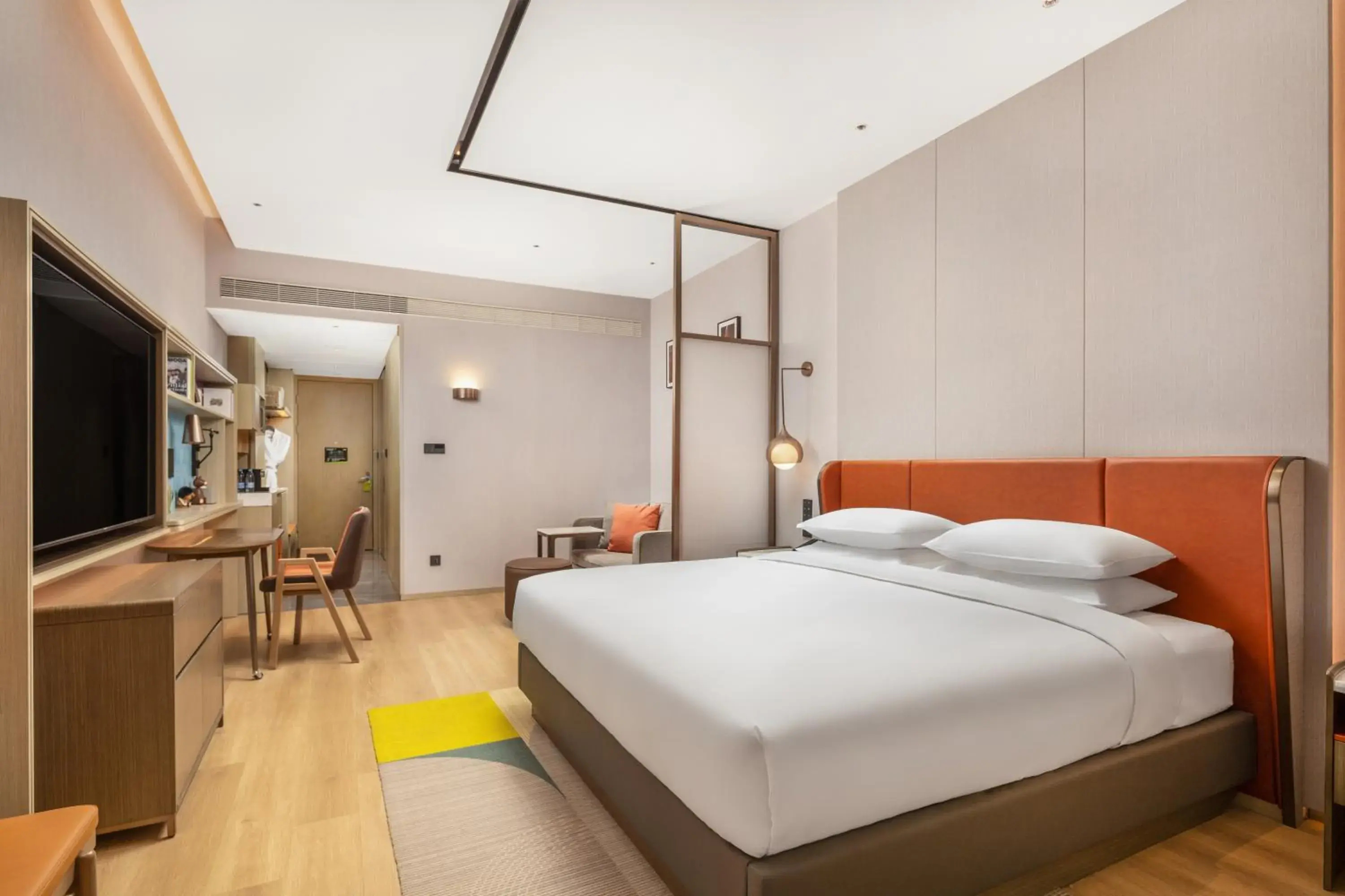 Photo of the whole room in Home2 by Hilton Xinjiang Kuche Photo of the whole room in Home2 by Hilton Xinjiang Kuche