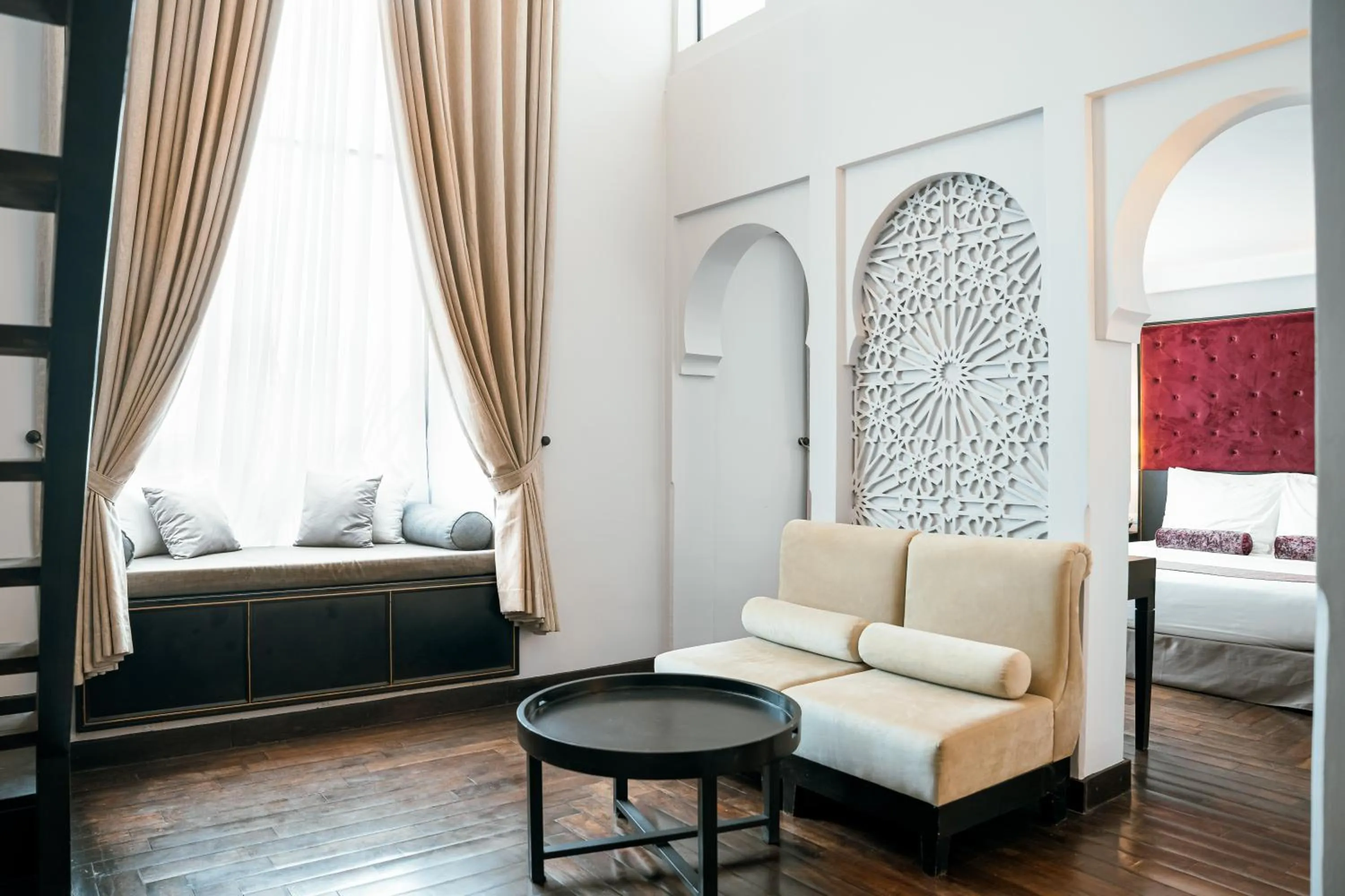 View (from property/room), Bed in Sarai and Wander Resort