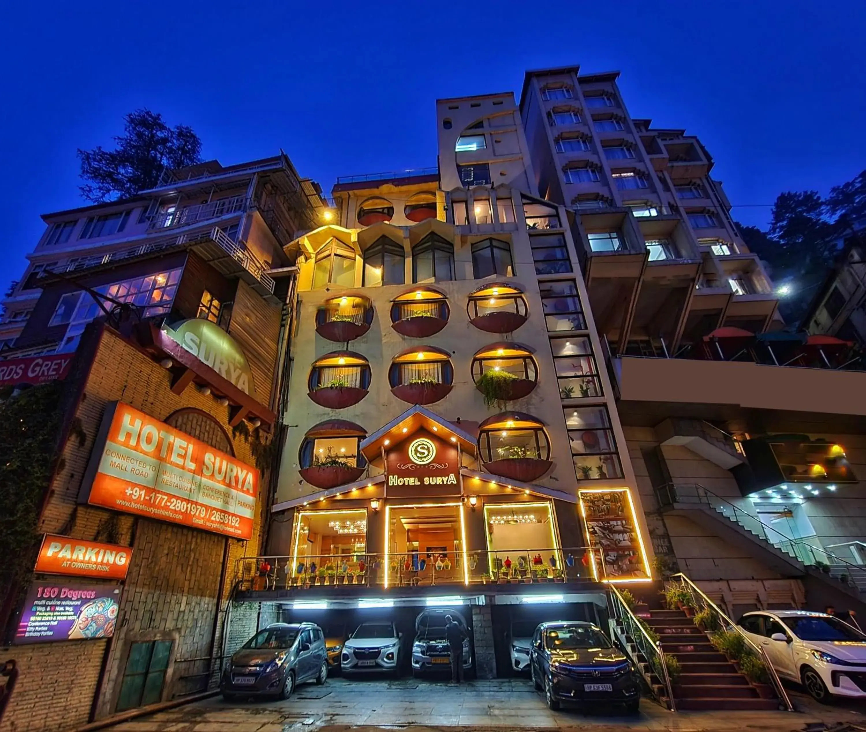 Property building in Hotel Surya Shimla Property building in Hotel Surya Shimla