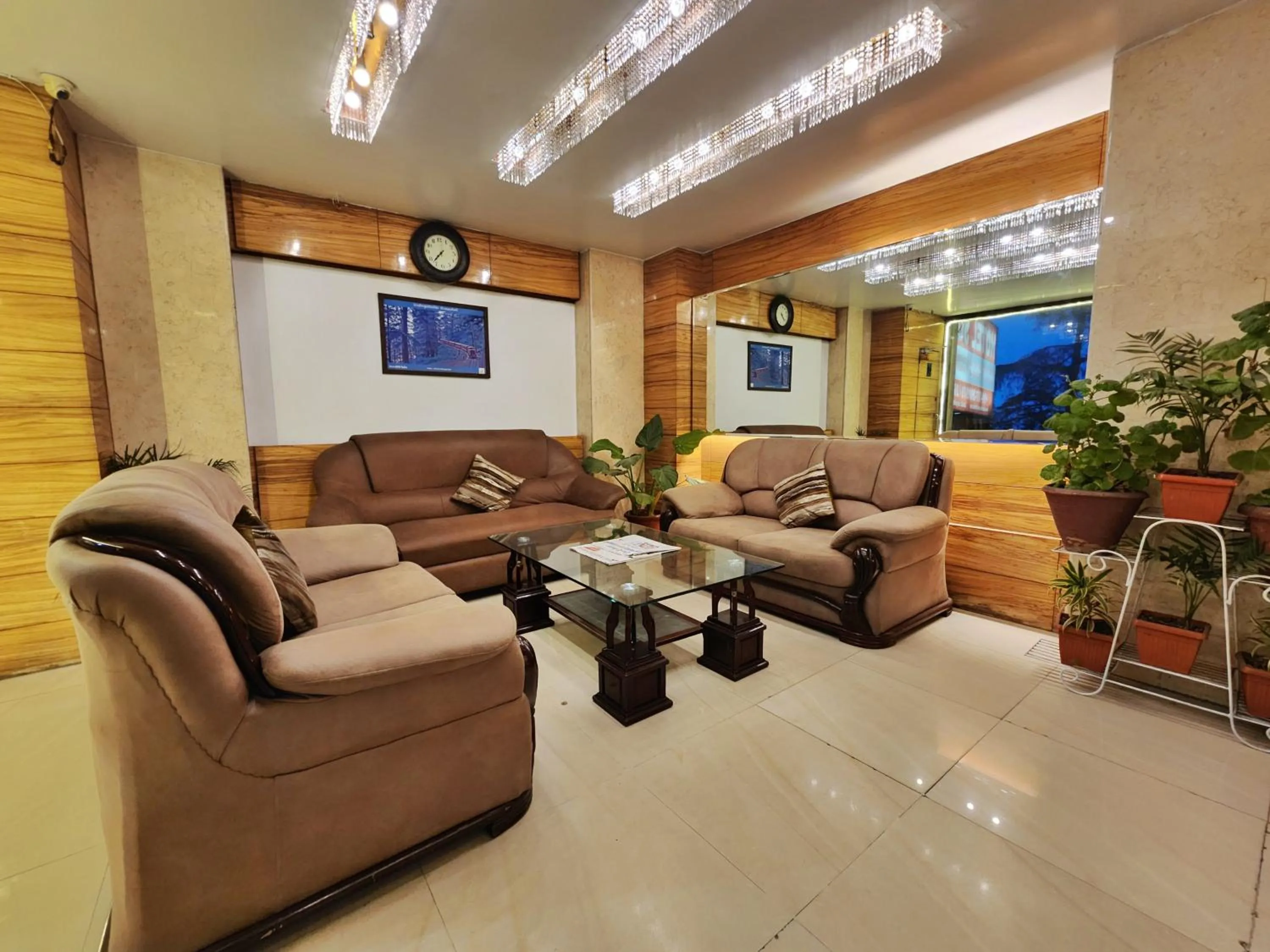 Seating area in Hotel Surya Shimla