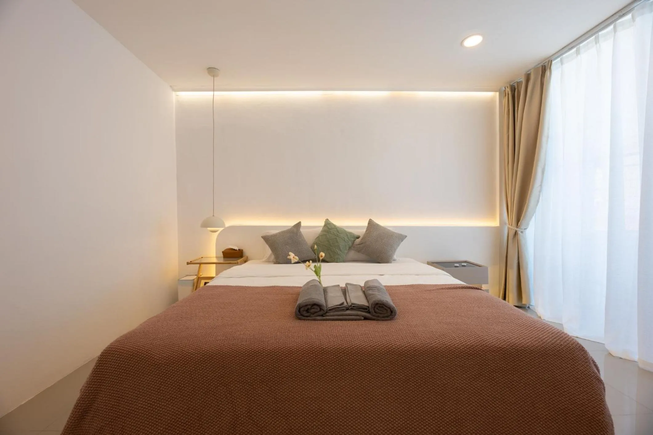 Bed in Ratchada Retreat Boutique Suites