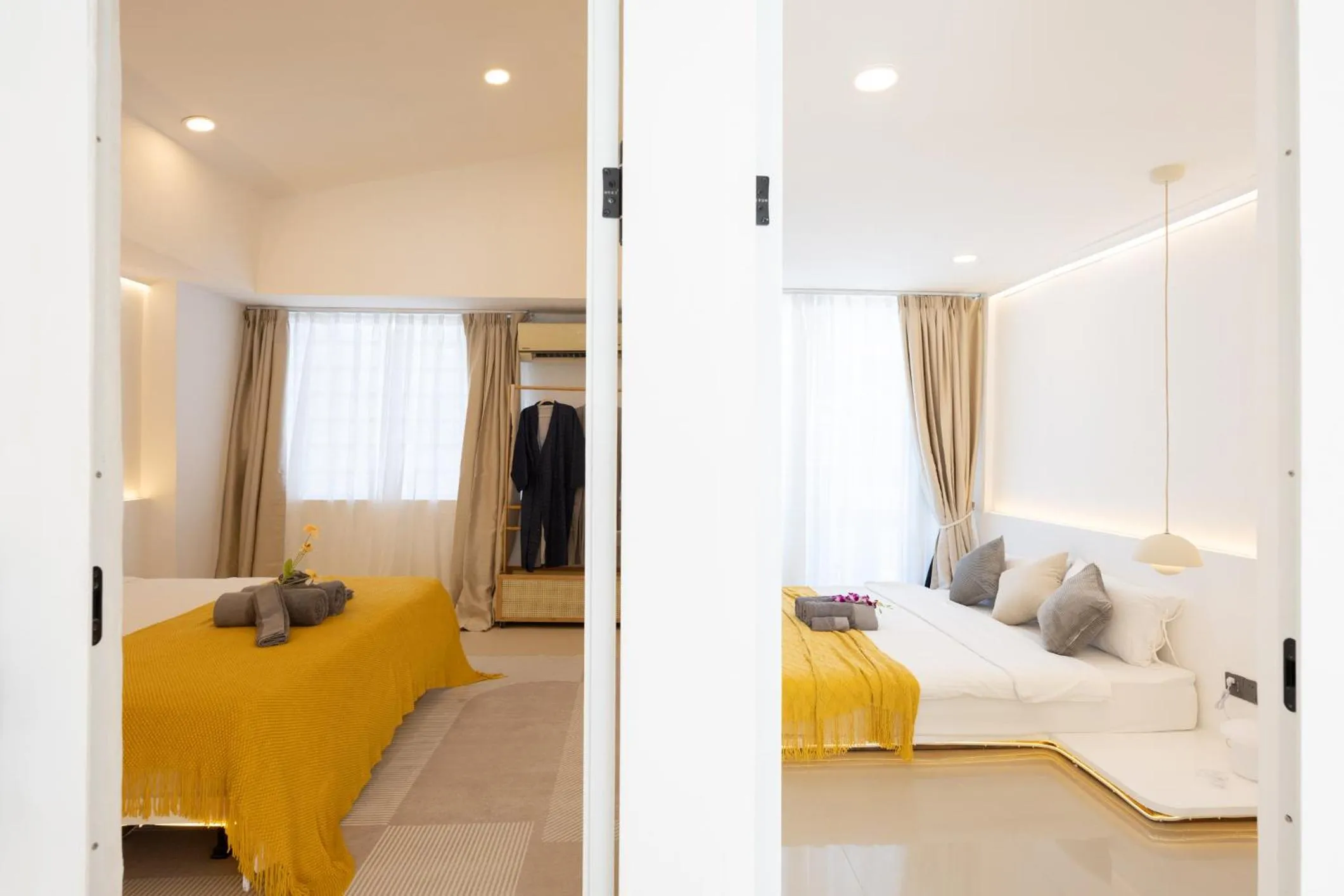 Bed in Ratchada Retreat Boutique Suites