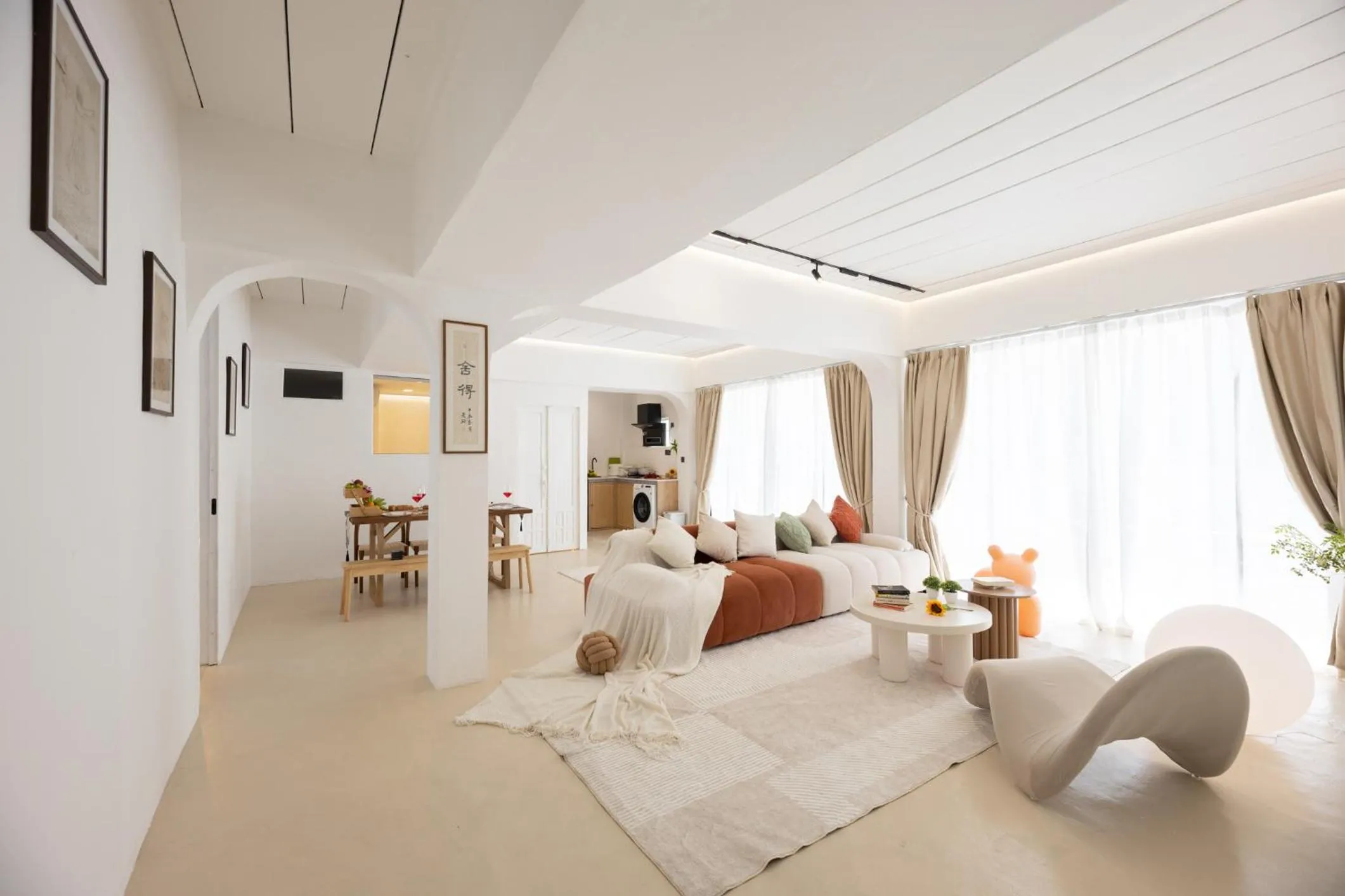 Living room in Ratchada Retreat Boutique Suites