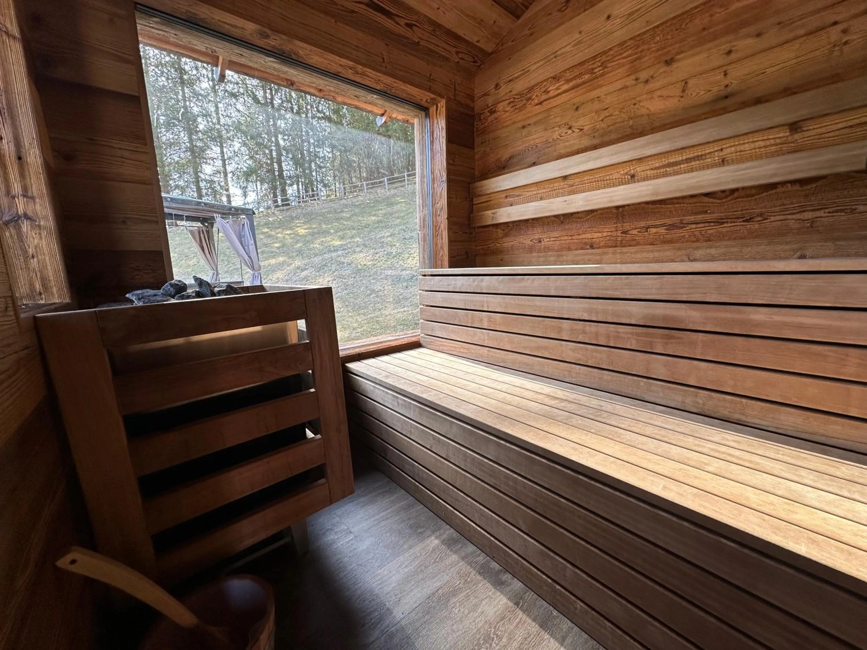 Sauna in Alpine Mountain Chalet