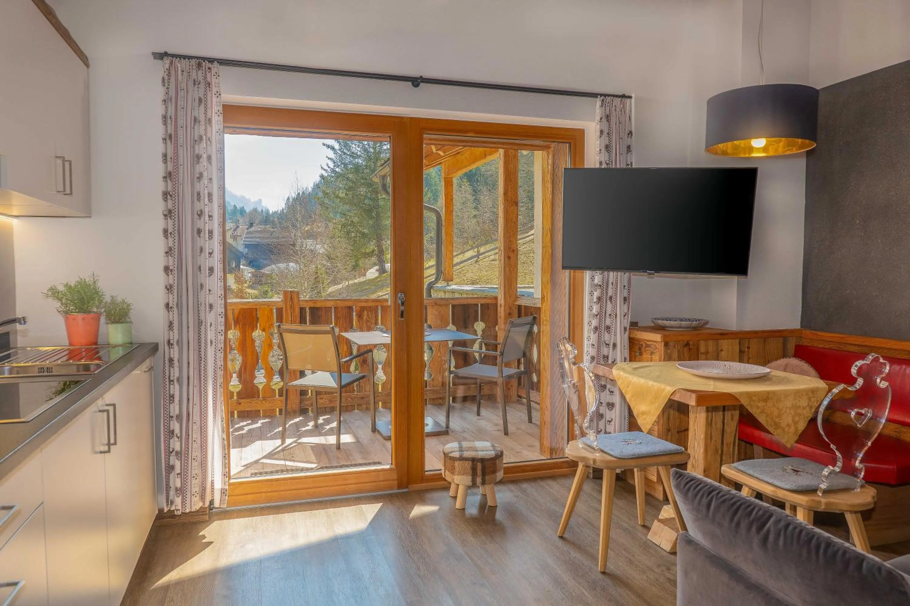 TV and multimedia in Alpine Mountain Chalet