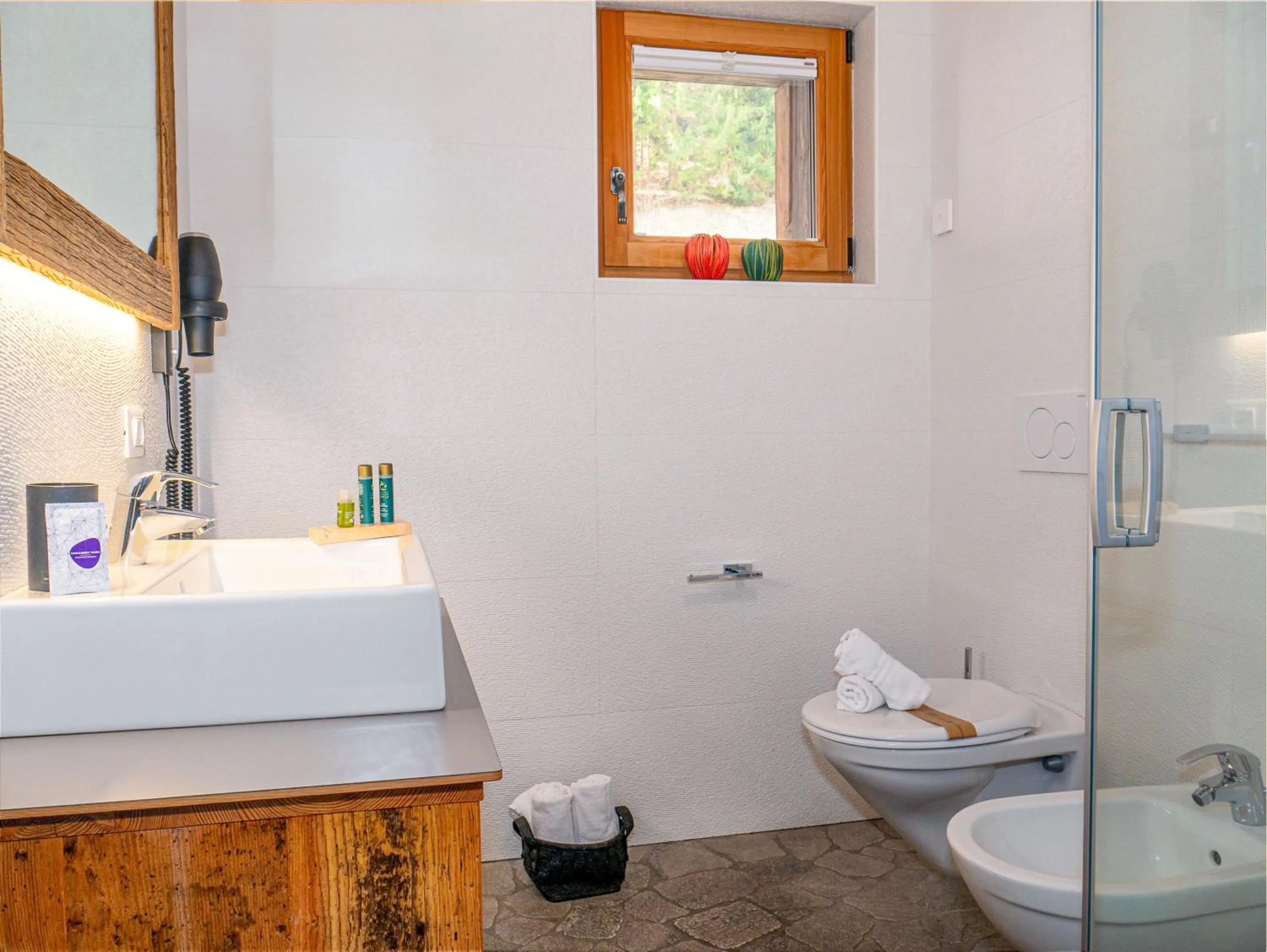 Shower in Alpine Mountain Chalet