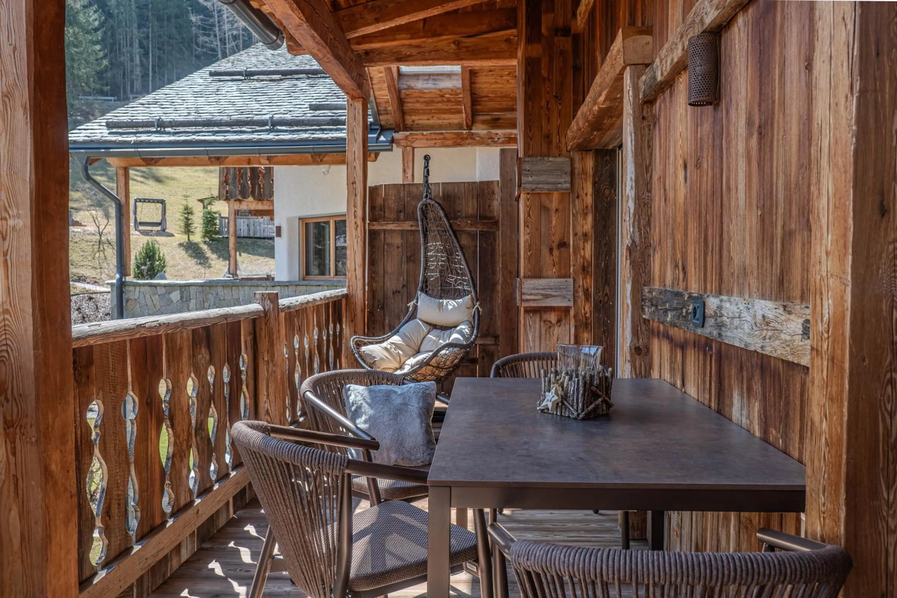 Balcony/Terrace in Alpine Mountain Chalet