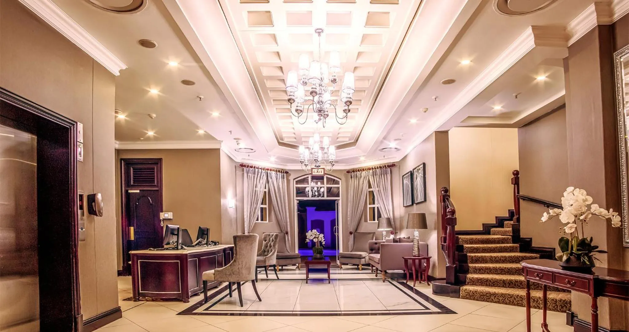 Lobby or reception in The Ridge Hotel