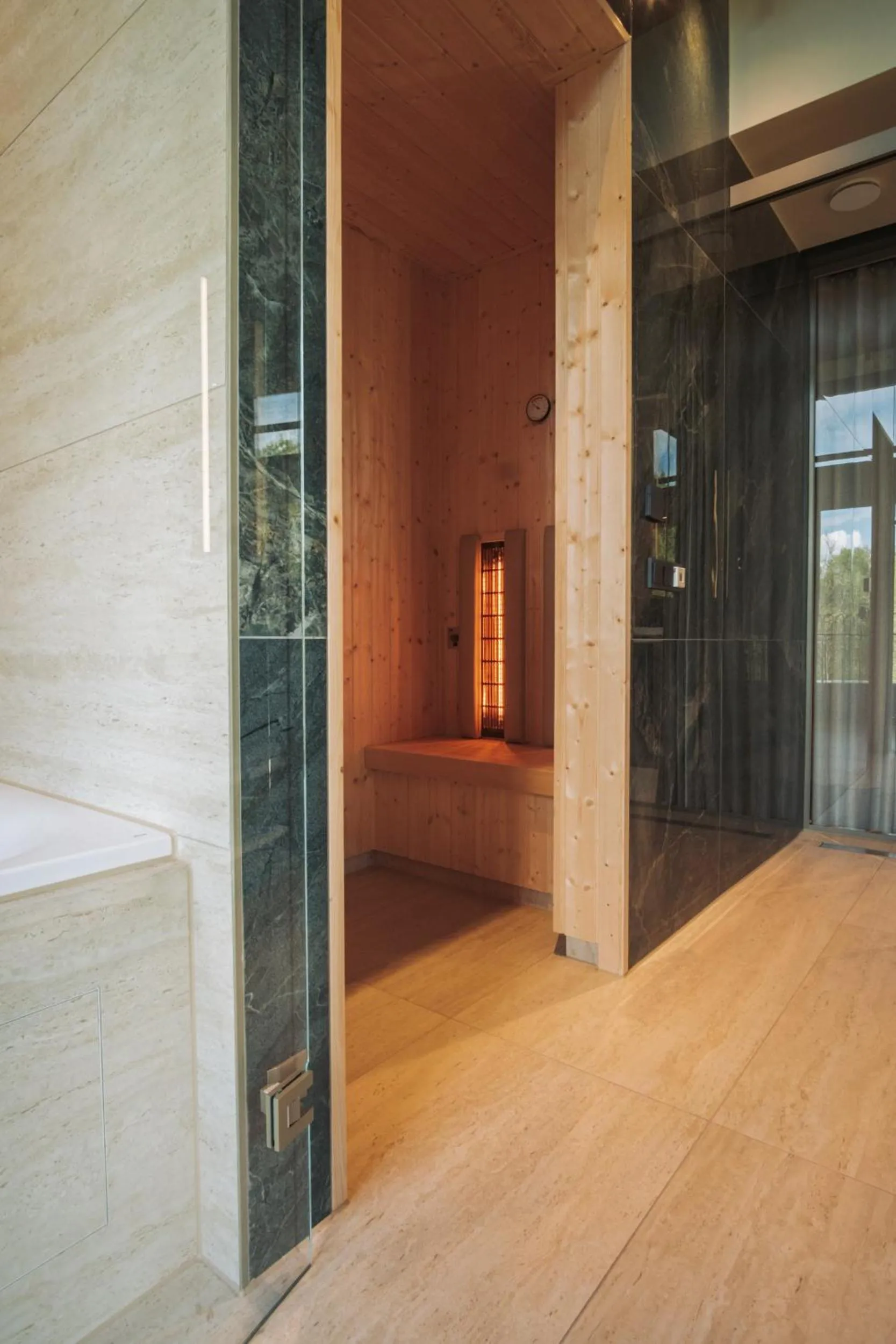 Sauna in Van Oys Maastricht Retreat, a Leading Hotel of the World