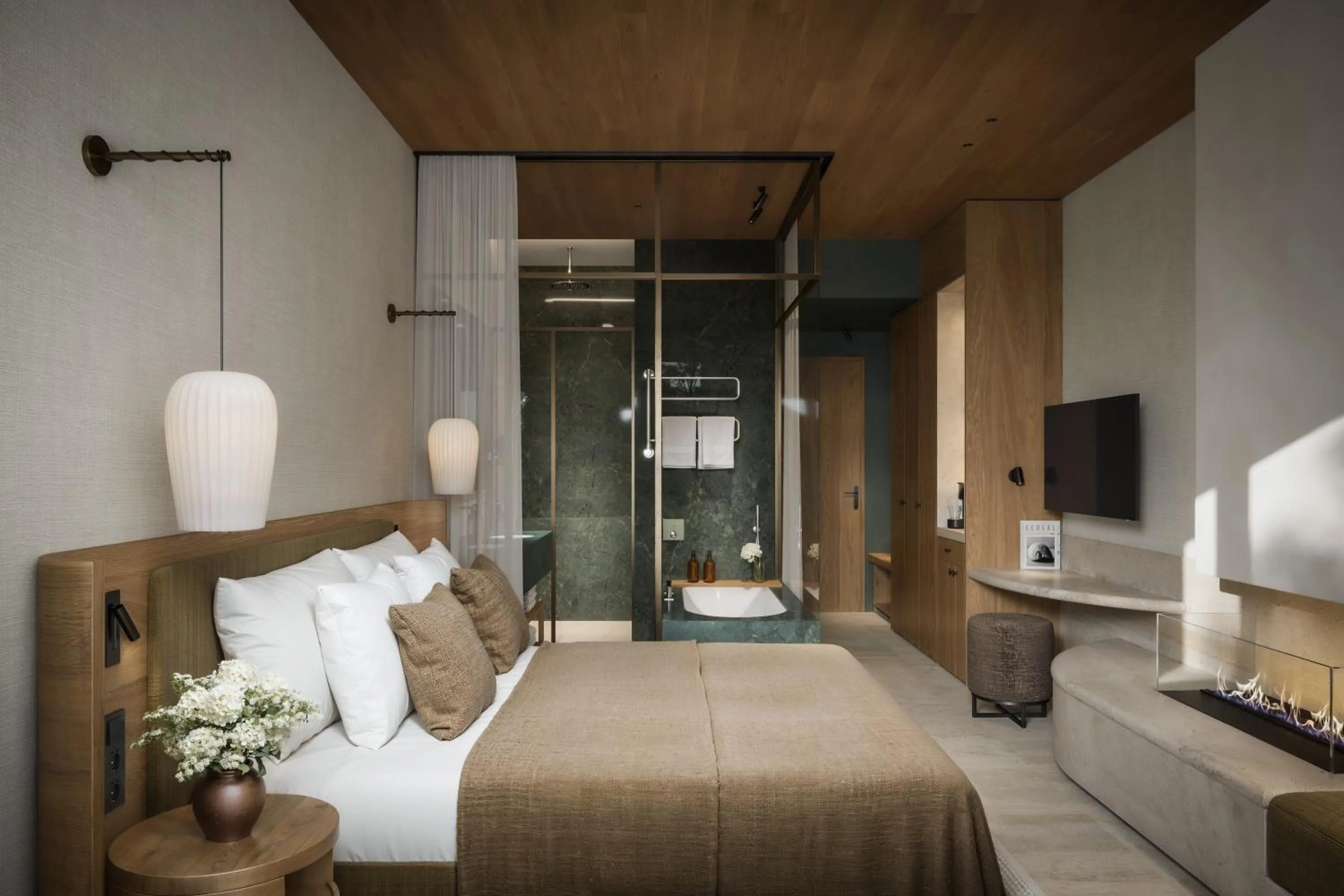 Bed in Van Oys Maastricht Retreat, a Leading Hotel of the World