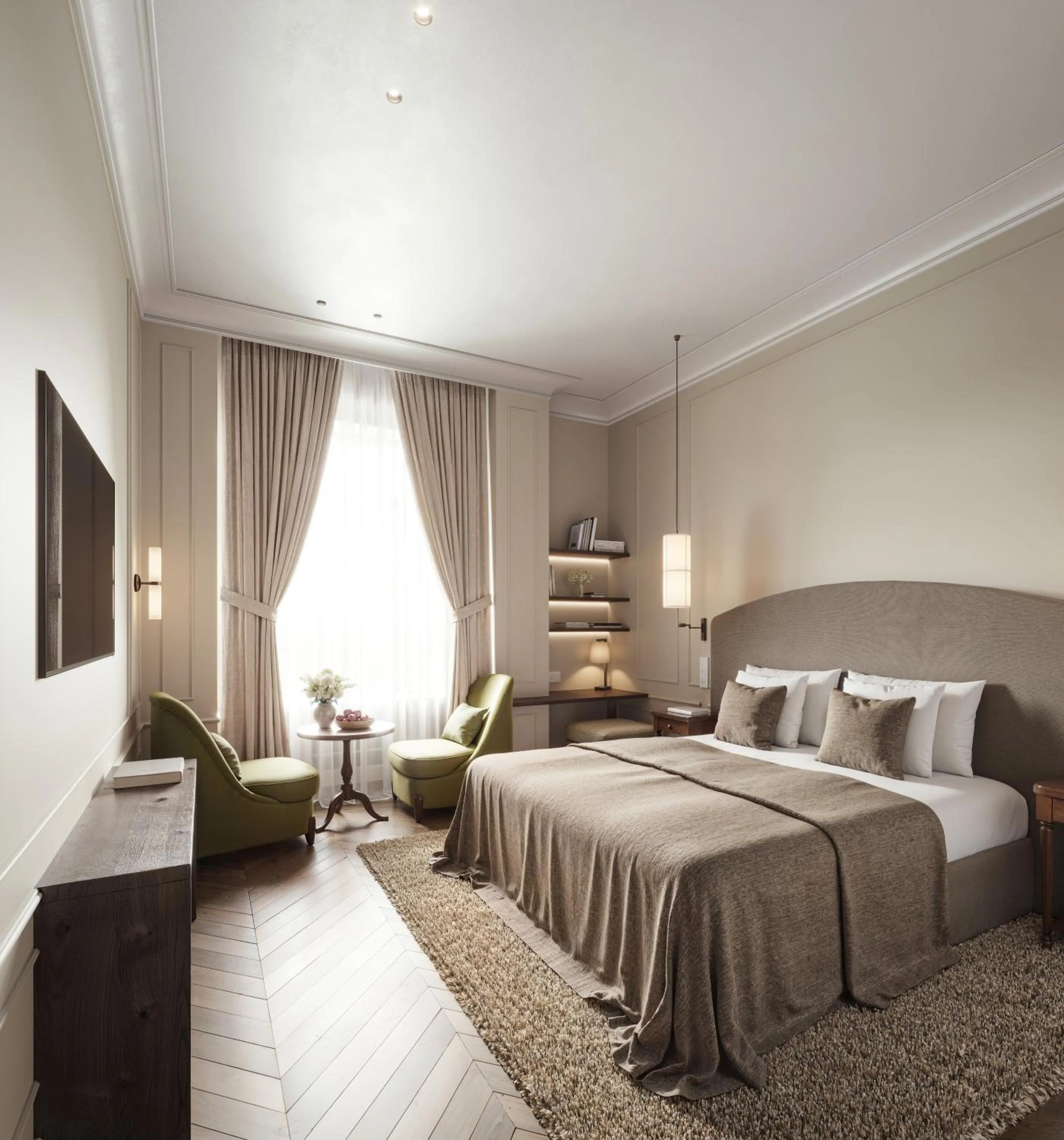 Bed in Van Oys Maastricht Retreat, a Leading Hotel of the World