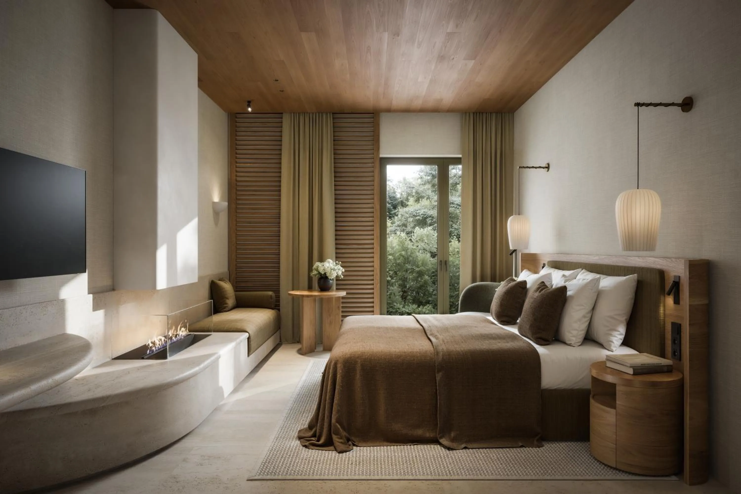 Bed in Van Oys Maastricht Retreat, a Leading Hotel of the World