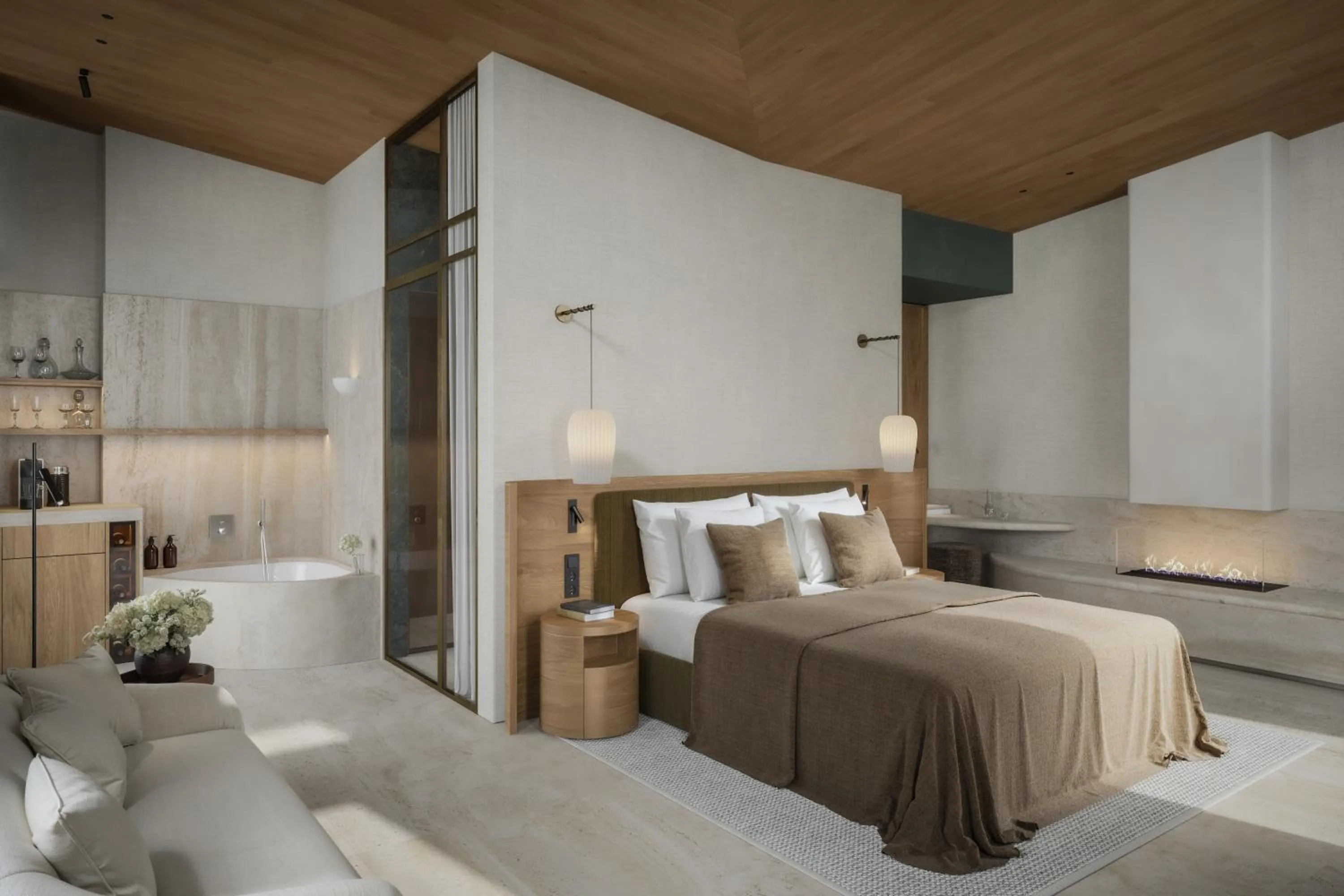 Bed in Van Oys Maastricht Retreat, a Leading Hotel of the World