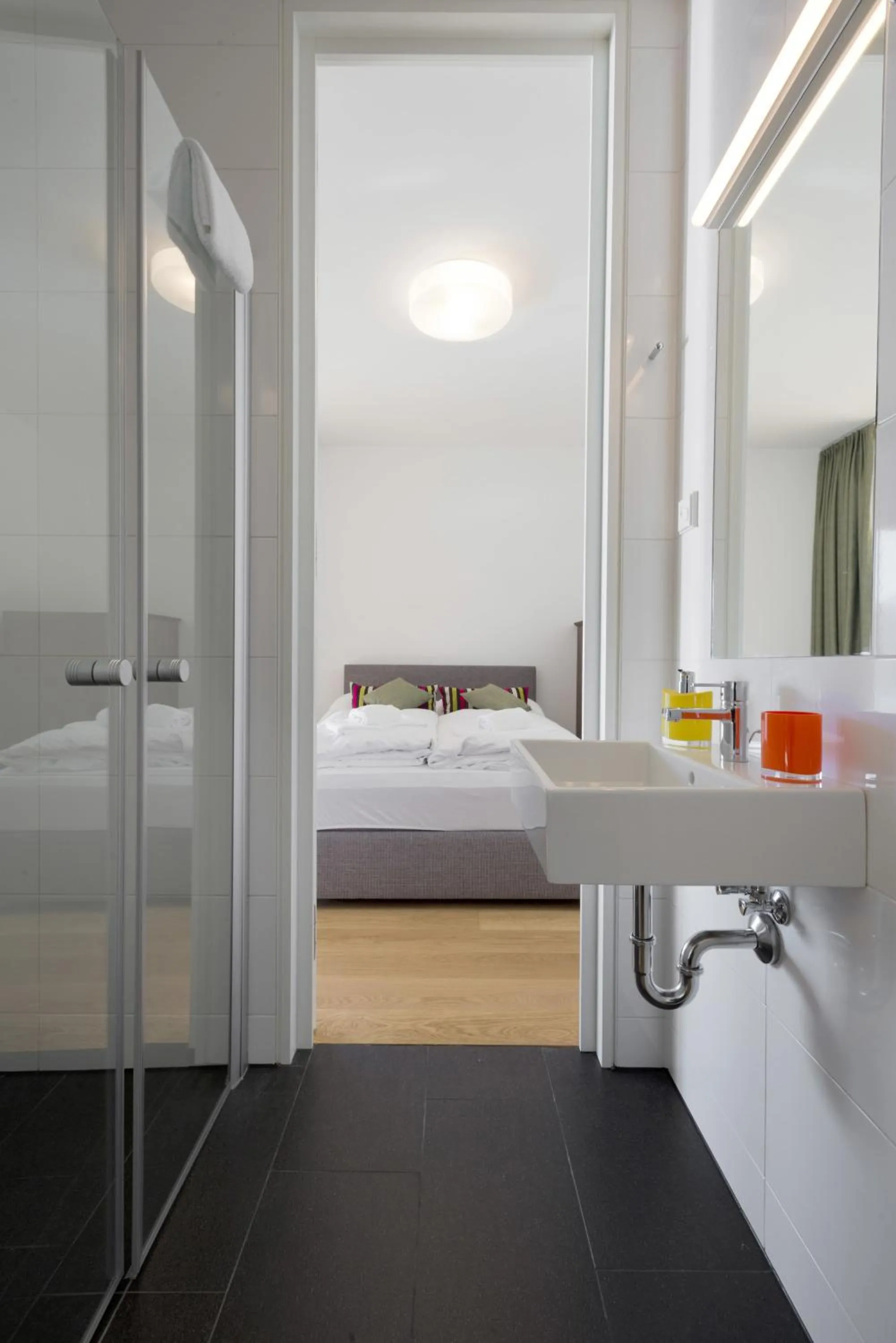 Bathroom, Bed in Residence Bellevue