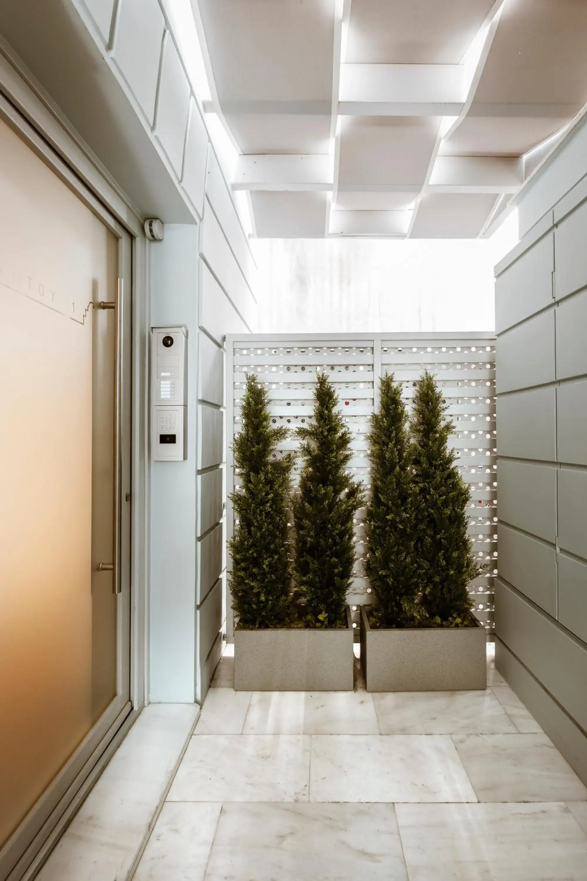 Facade/entrance in Likno Athens Facade/entrance in Likno Athens