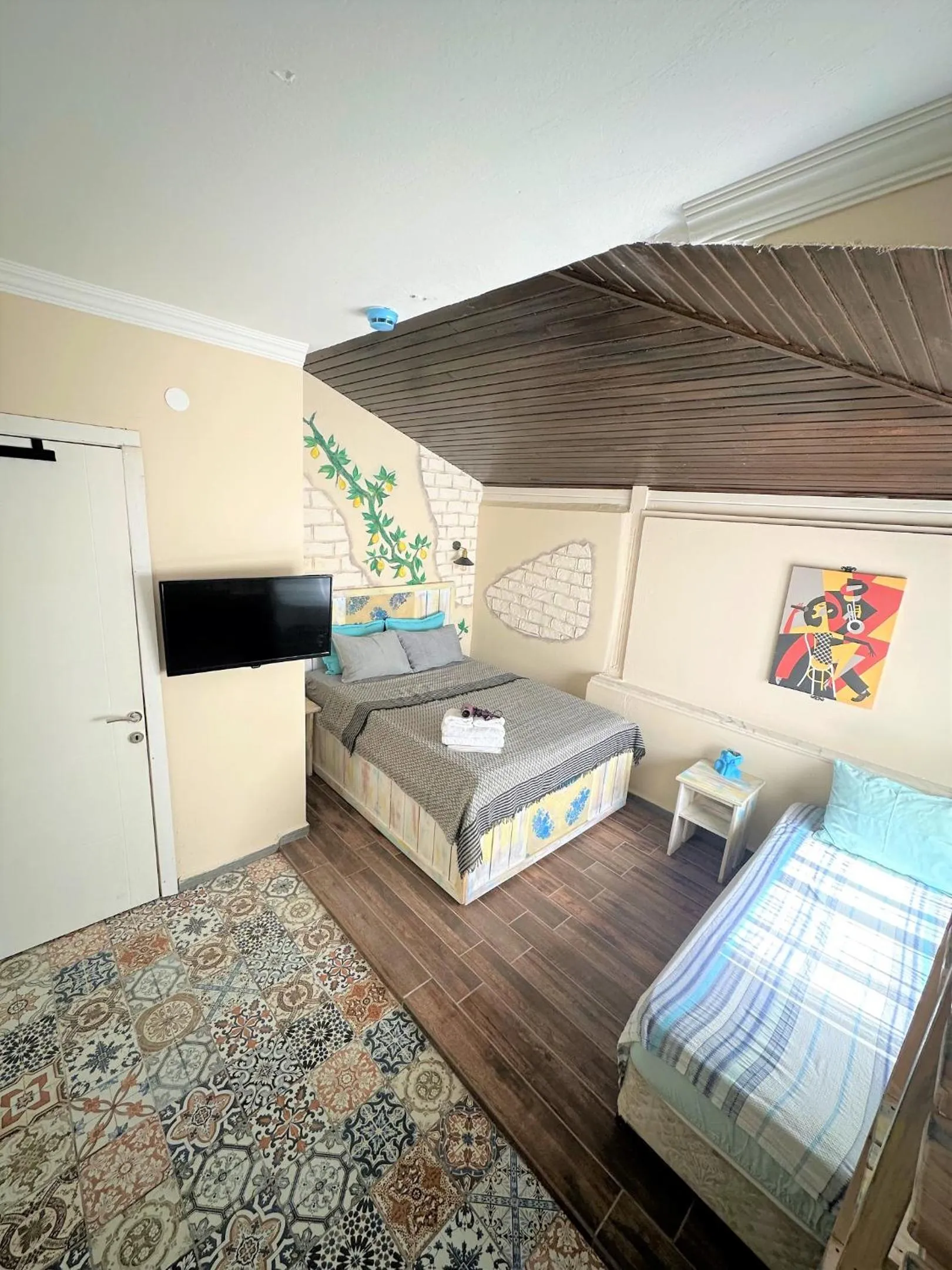 Bed in Kekik Alaçatı Otel